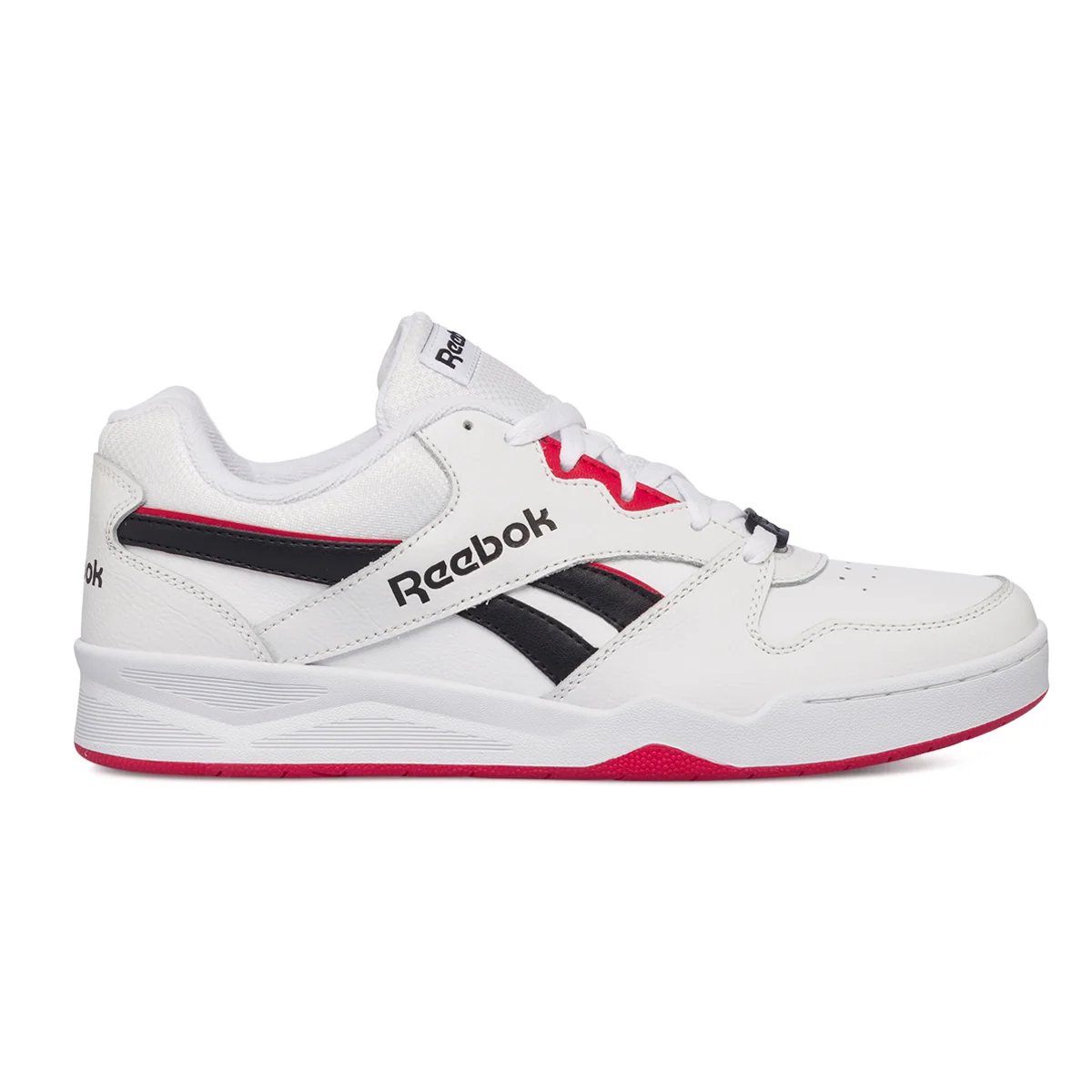 Sneakers bianche da uomo in pelle e mesh Reebok Royal Bb4500 Low2