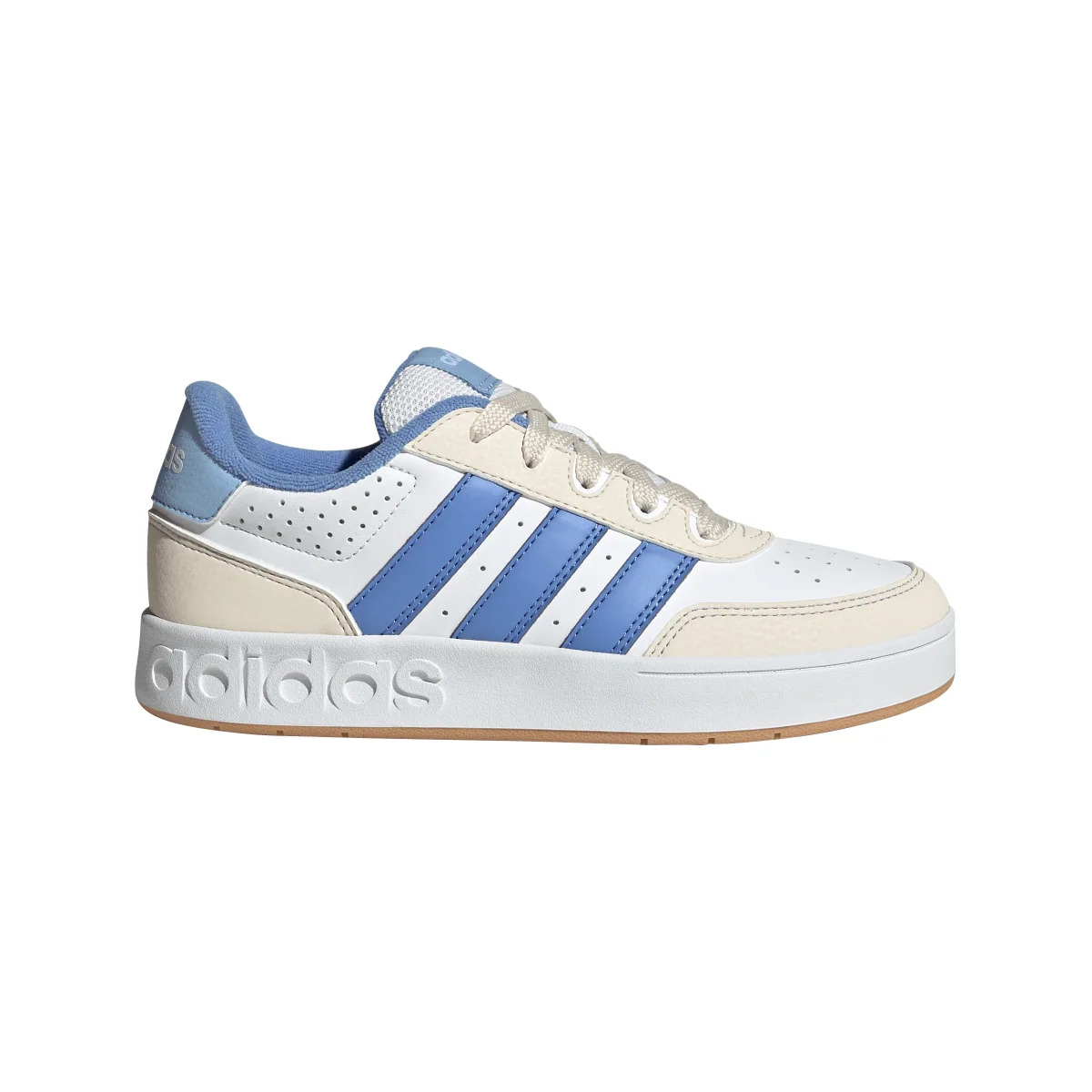 Sneakers bianche e blu da Ragazzo adidas BREAKBASE J