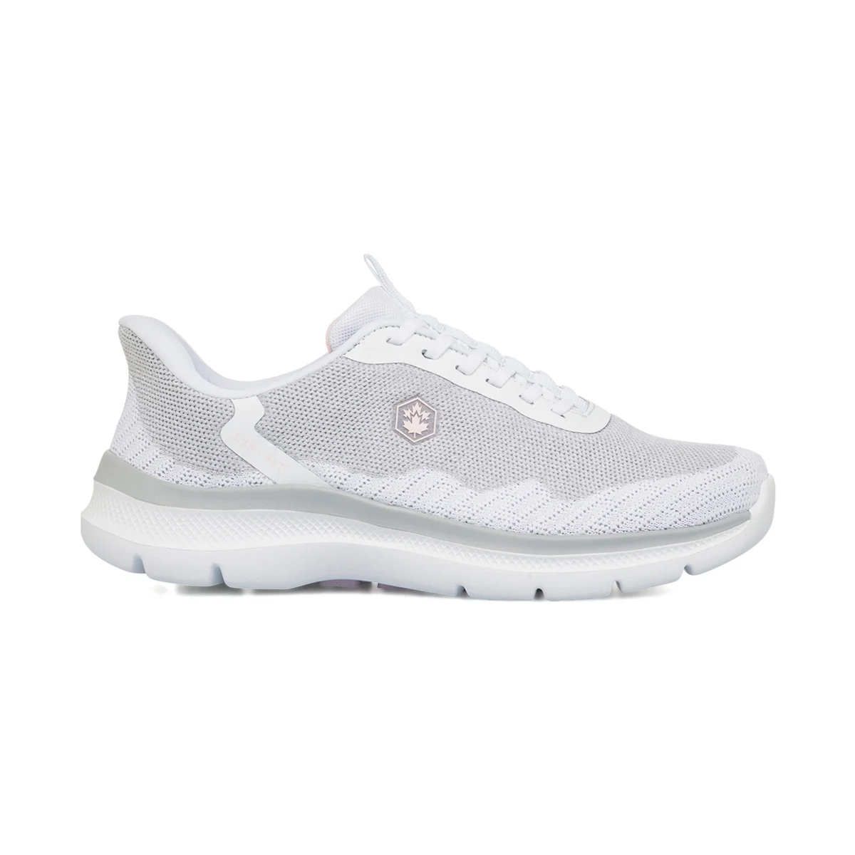 Sneakers bianche e grigie in memory foam da donna Lumberjack Carlo