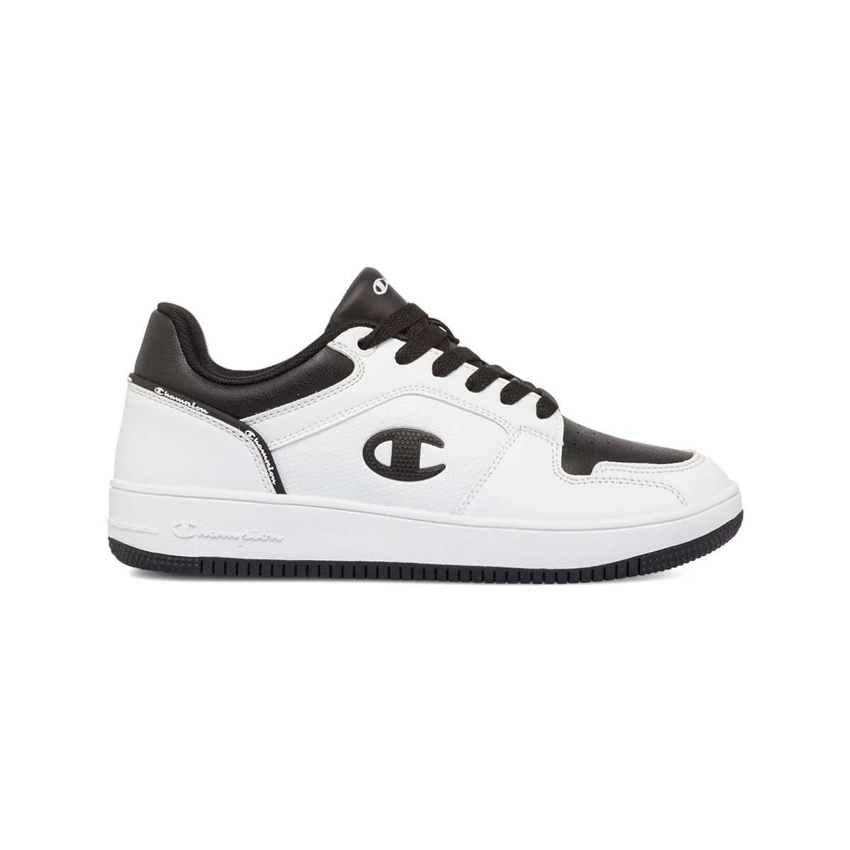 Sneakers bianche e nere da donna con logo Champion 2.0 Low