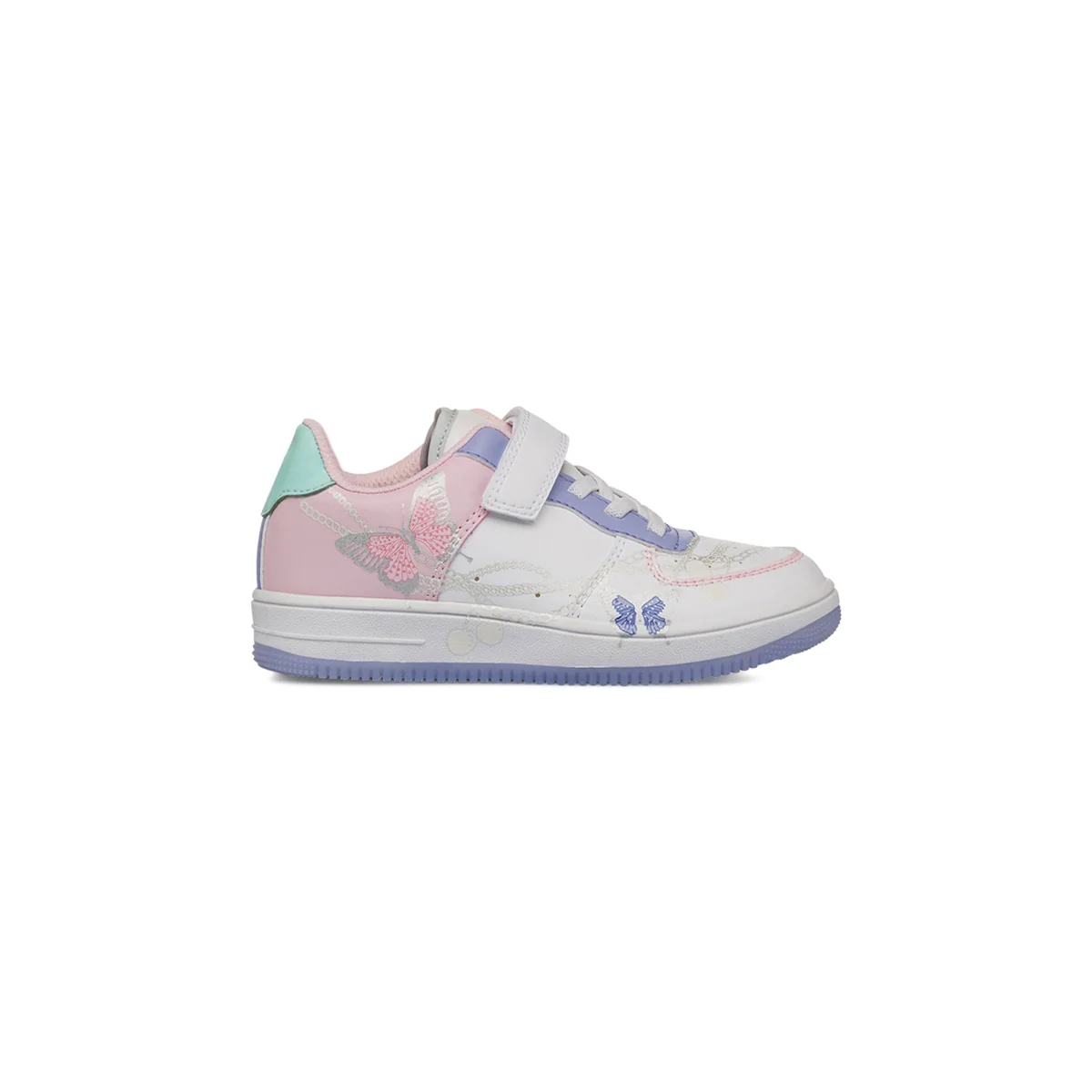 Sneakers bianche e rosa da Bambina e Ragazza con dettaglio farfalle Dieci Baci