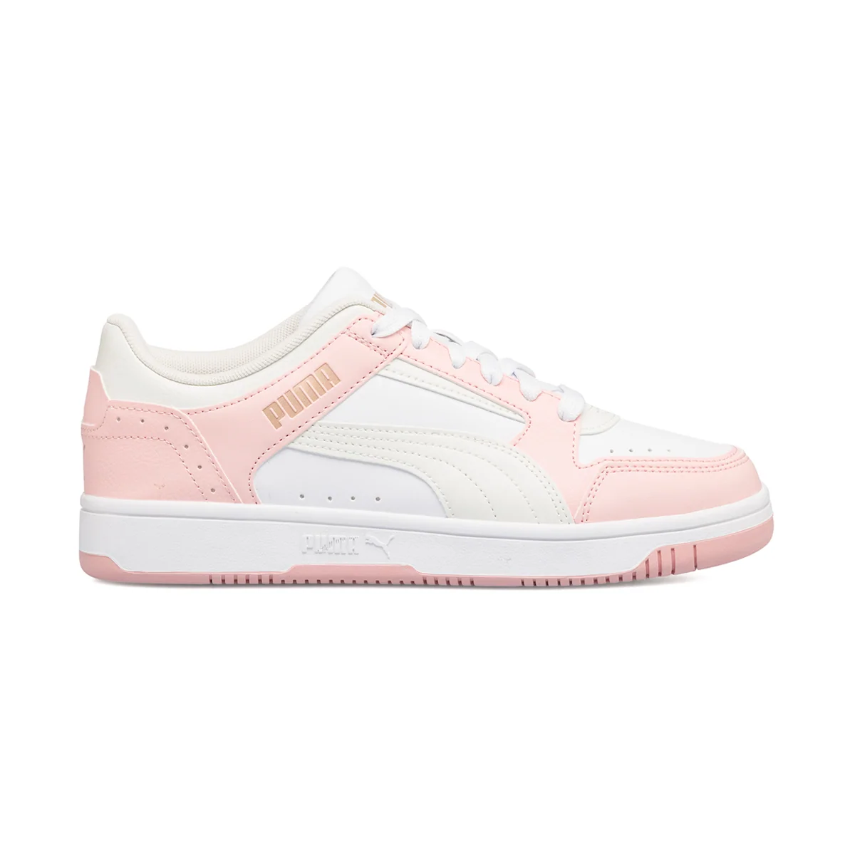 Sneakers bianche e rosa da donna Puma Rebound Joy Low