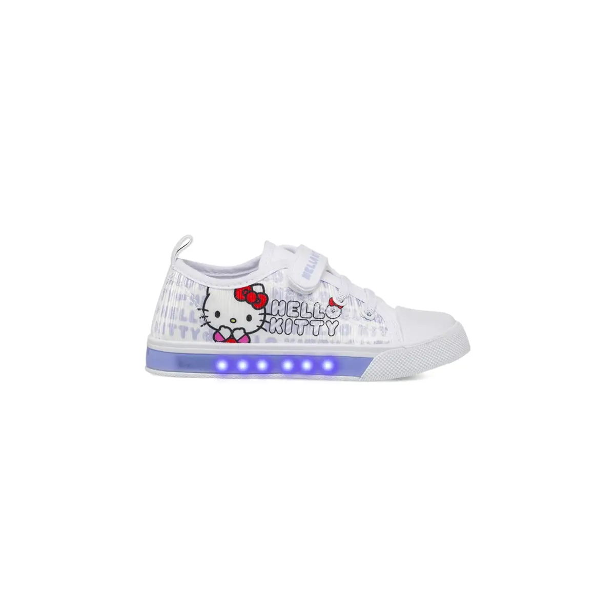Sneakers bianche Hello Kitty da bambina con luci