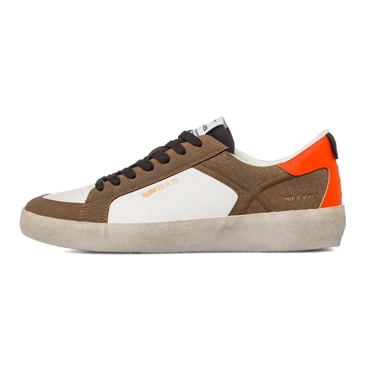 Sneakers bicolore bianche da Uomo Gas