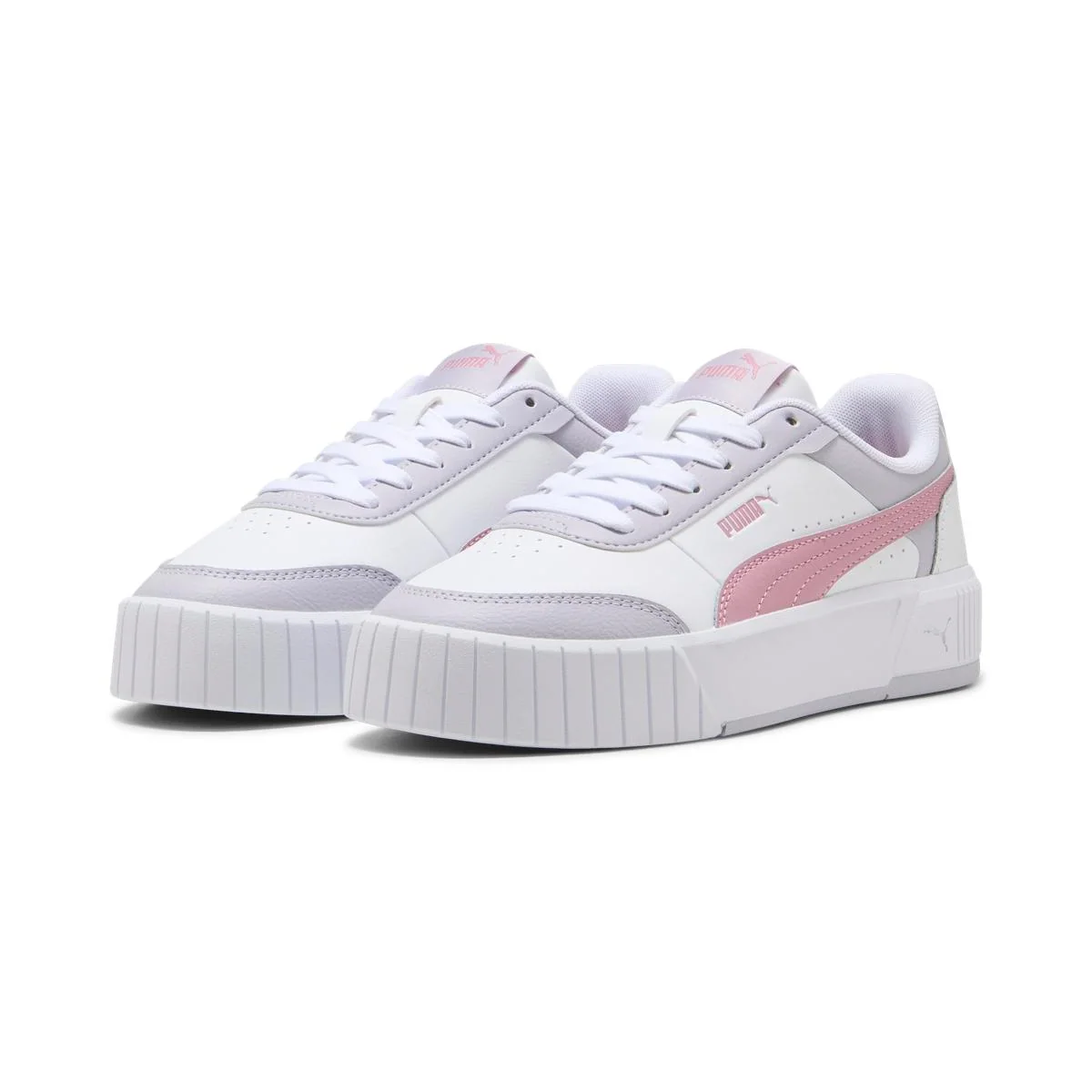 Sneakers bicolore bianche e lilla da Donna Puma Carina Mia