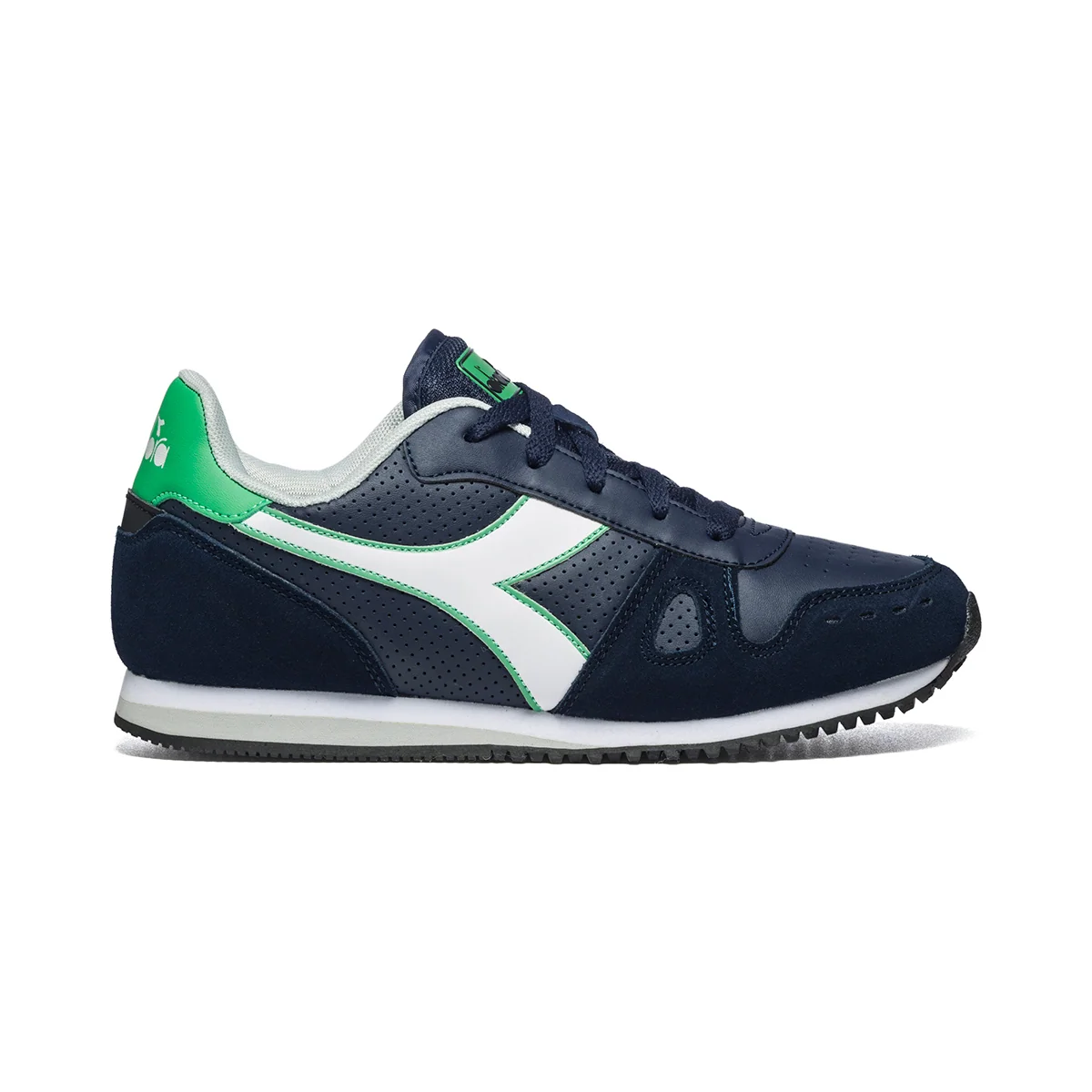Sneakers blu con dettagli traforati Diadora Simple Run Up GS