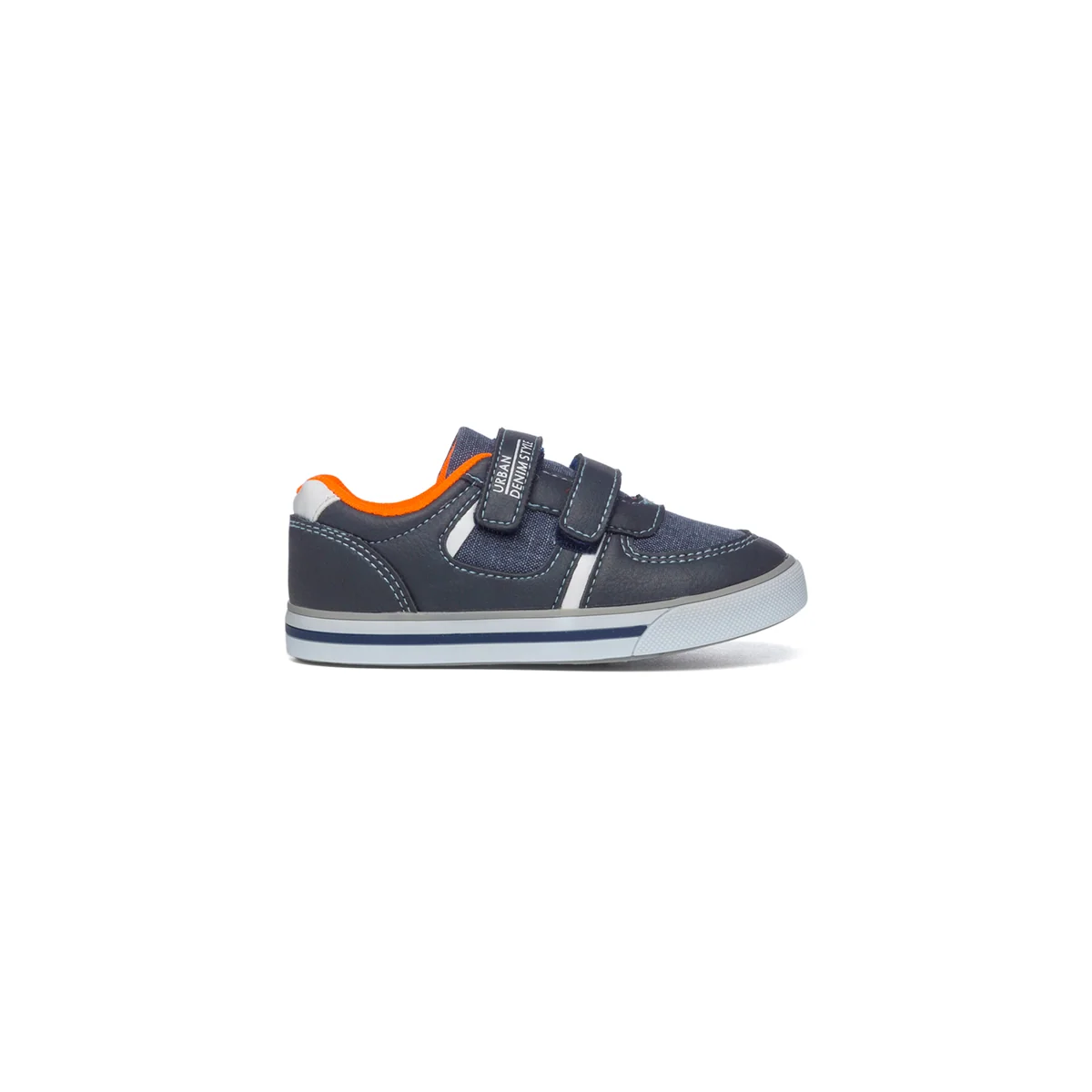 Sneakers blu con fodera arancione fluo Chicco Frederic