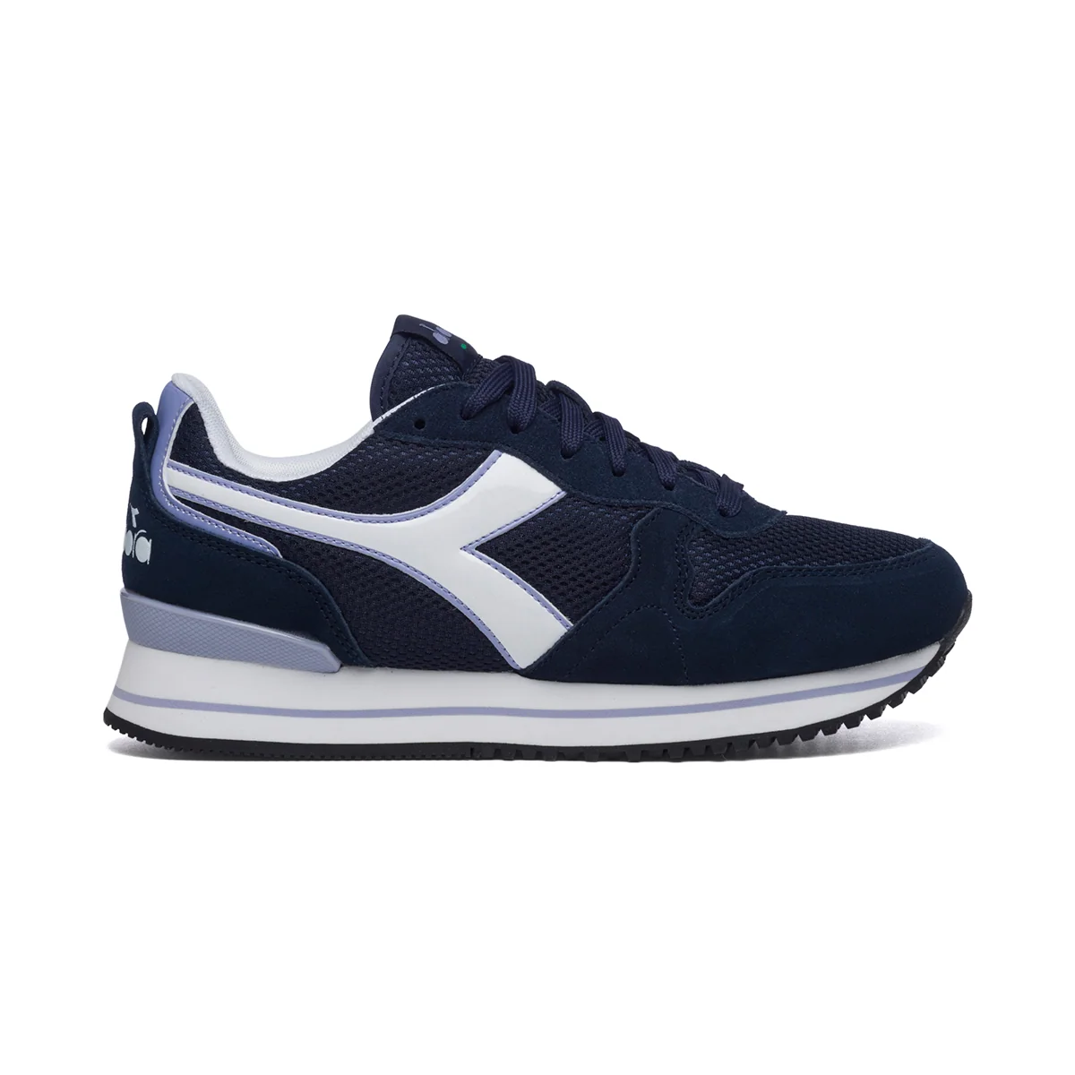 Sneakers blu con logo a contrasto Diadora Olympia Wn Plat