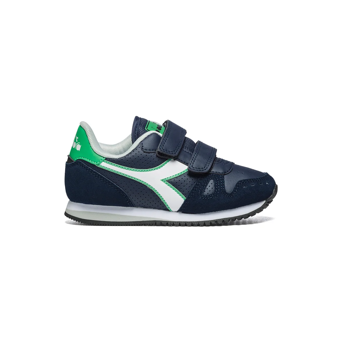 Sneakers blu con logo laterale a contrasto Diadora Simple Run Up Ps