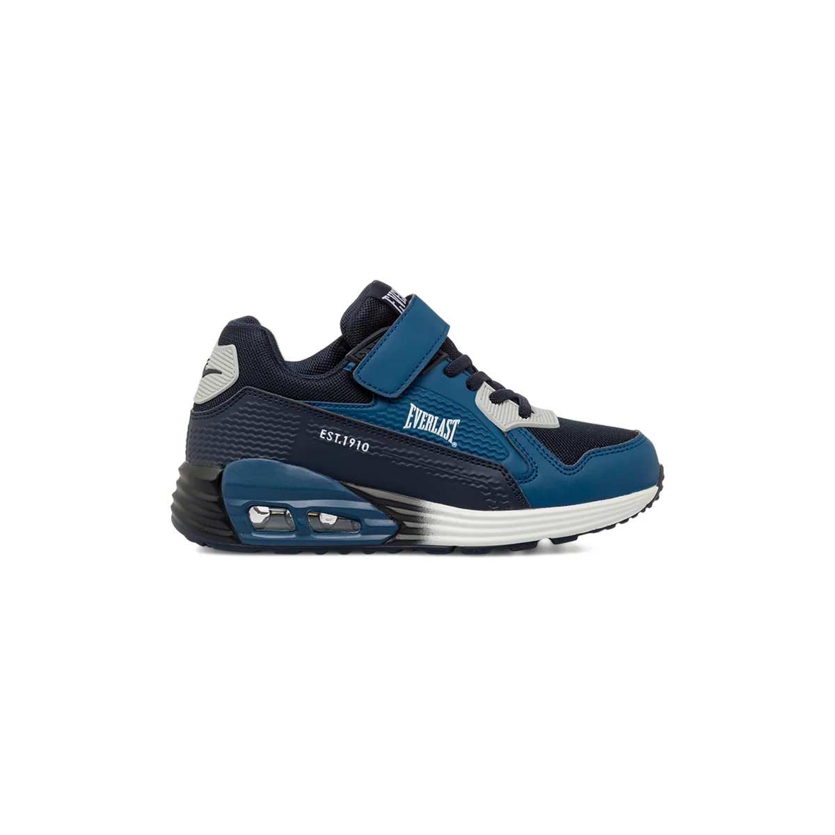 Sneakers blu da Bambino con ammortizzzione ad aria e strappo Everlast