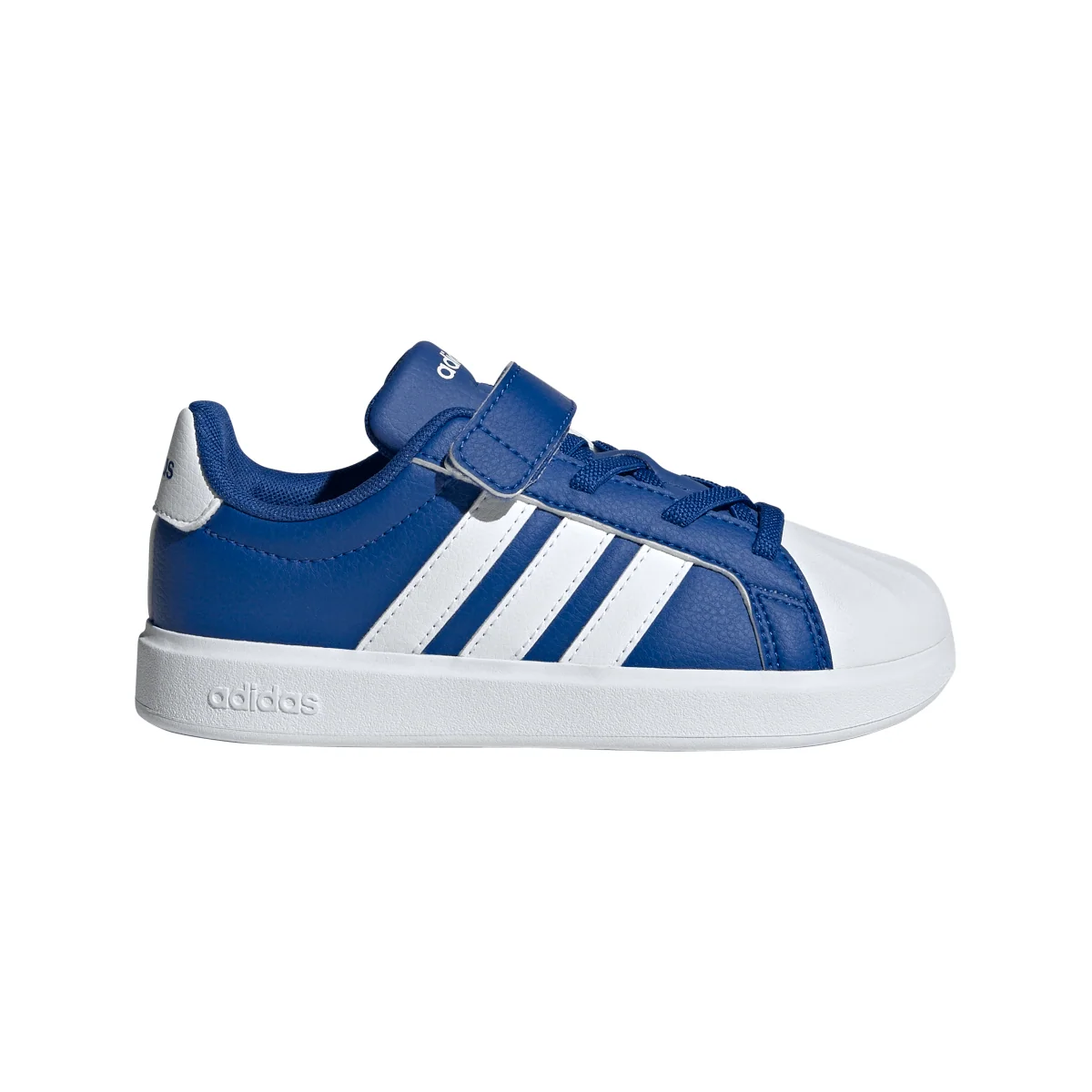 Sneakers blu da Bambino con chiusura a strappo adidas Superstar
