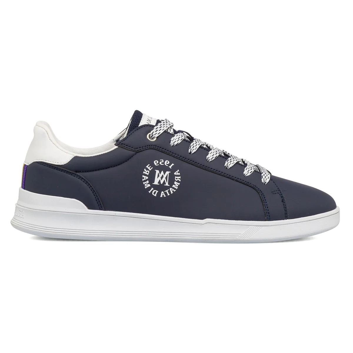 Sneakers blu da uomo con logo laterale Armata di Mare