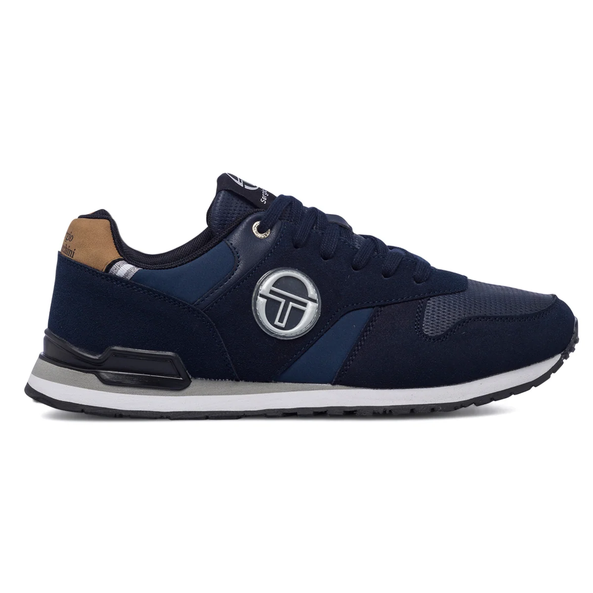 Sneakers blu da uomo con logo laterale Sergio Tacchini Thunder Active College Mx