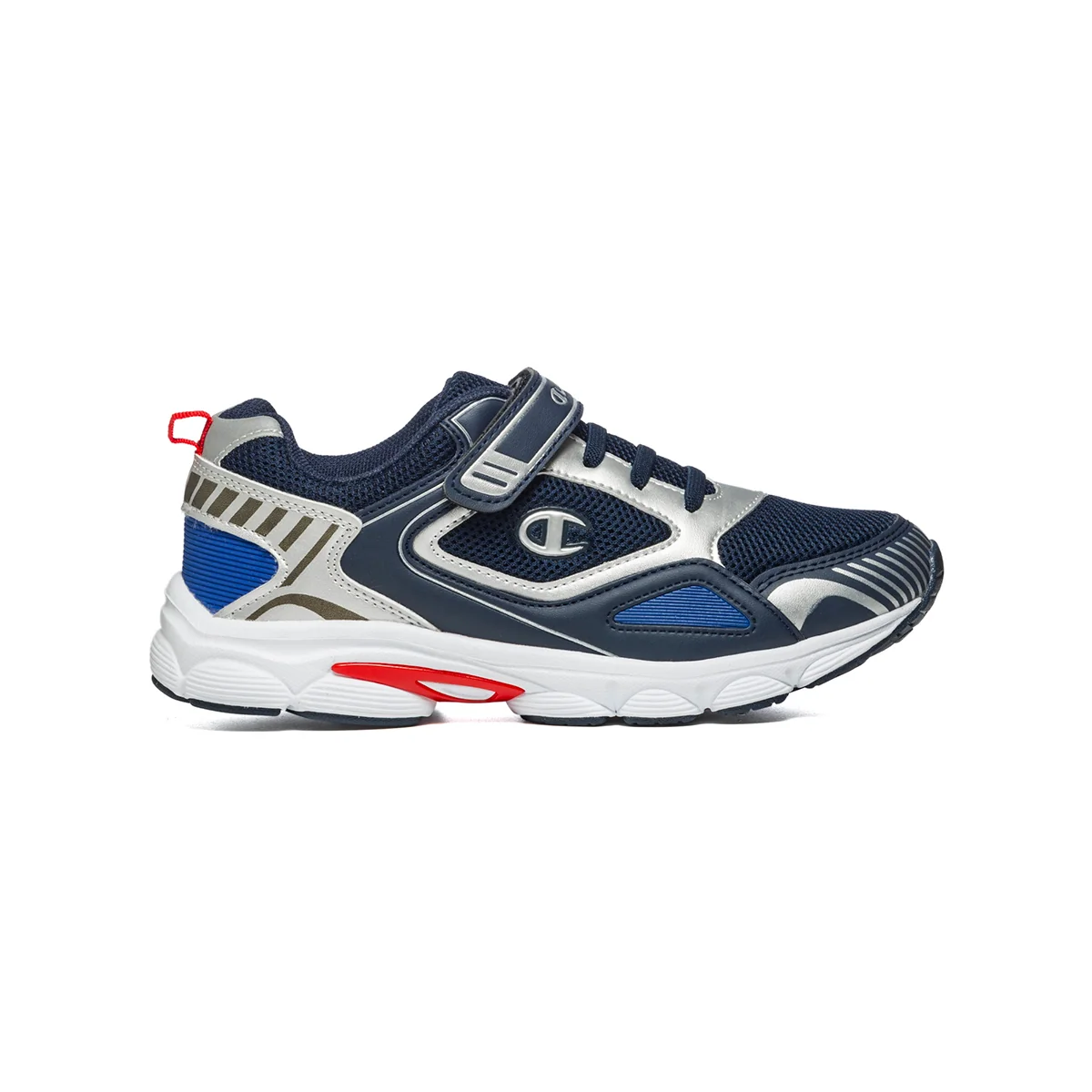Sneakers blu e bianche in tessuto con lacci elastici Champion Blitz B Ps
