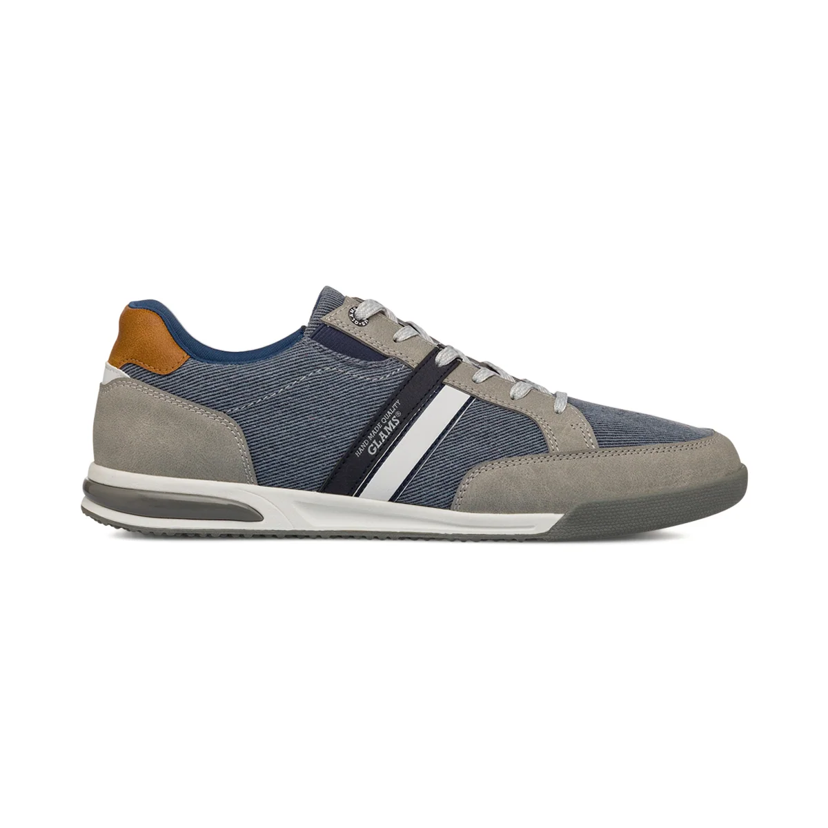 Sneakers blu jeans da Uomo con dettagli grigi Glams