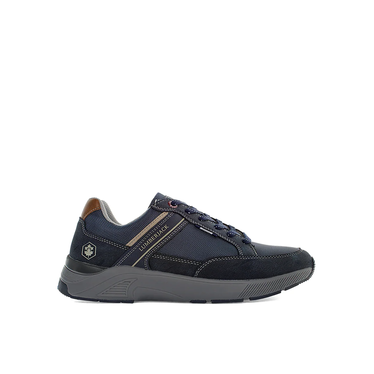 Sneakers blu navy con logo laterale Lumberjack Travis
