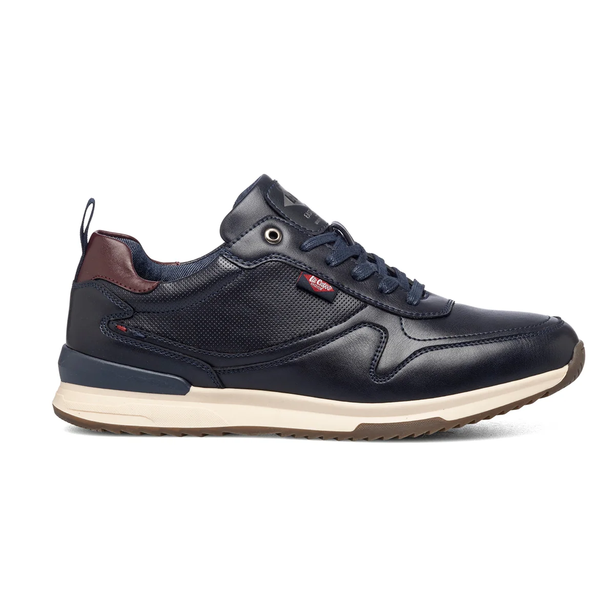 Sneakers blu navy con patch logo Lee Cooper