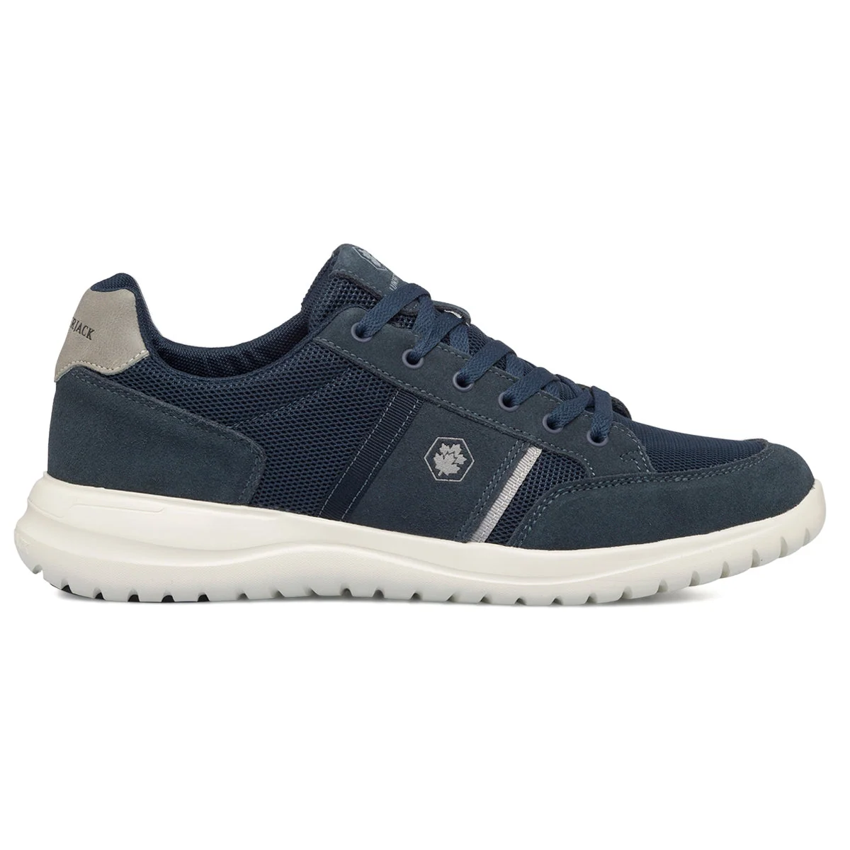 Sneakers blu navy da uomo in pelle e tessuto Lumberjack Lee