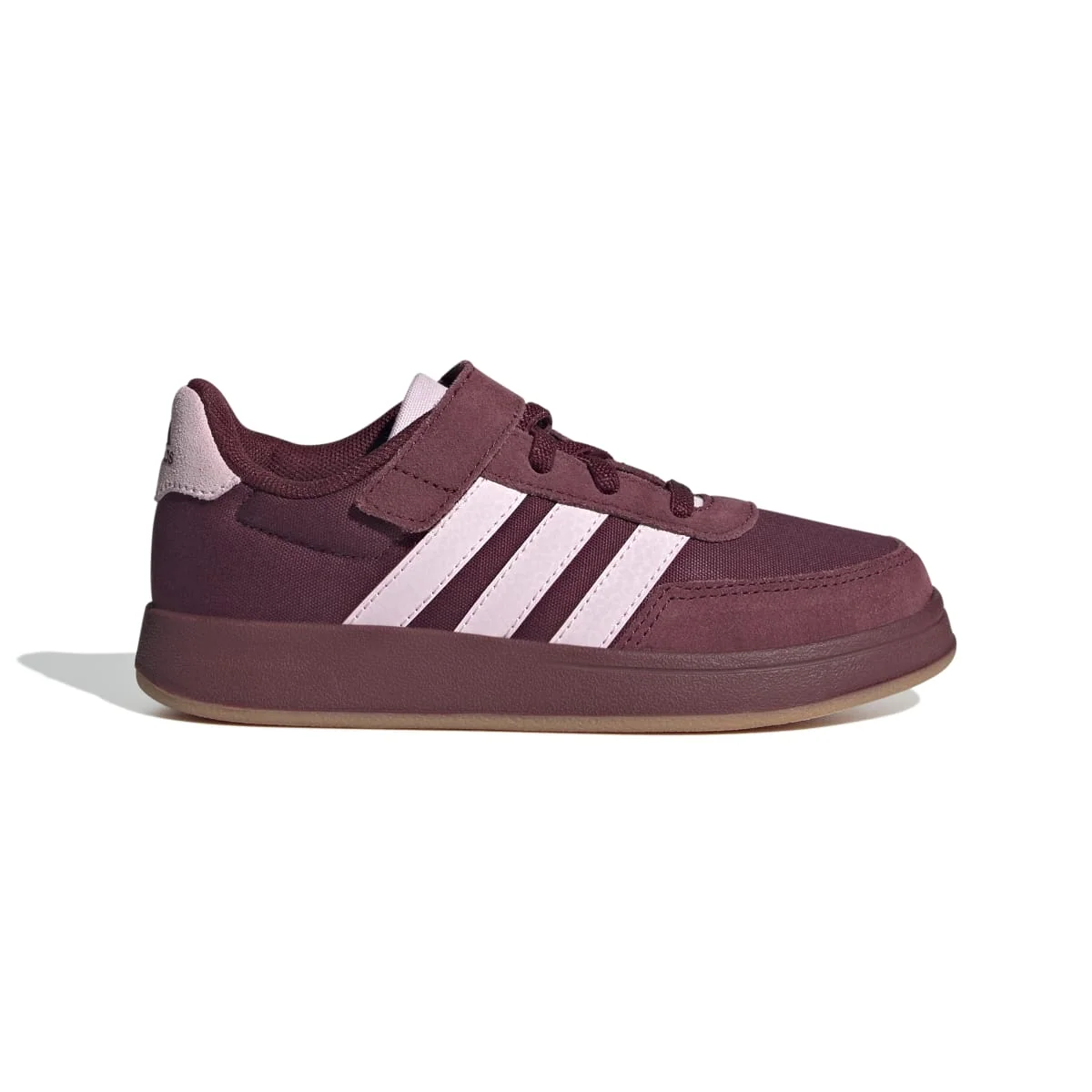 Sneakers bordeaux da bambino con strisce bianche adidas Breaknet 2.0 EL K