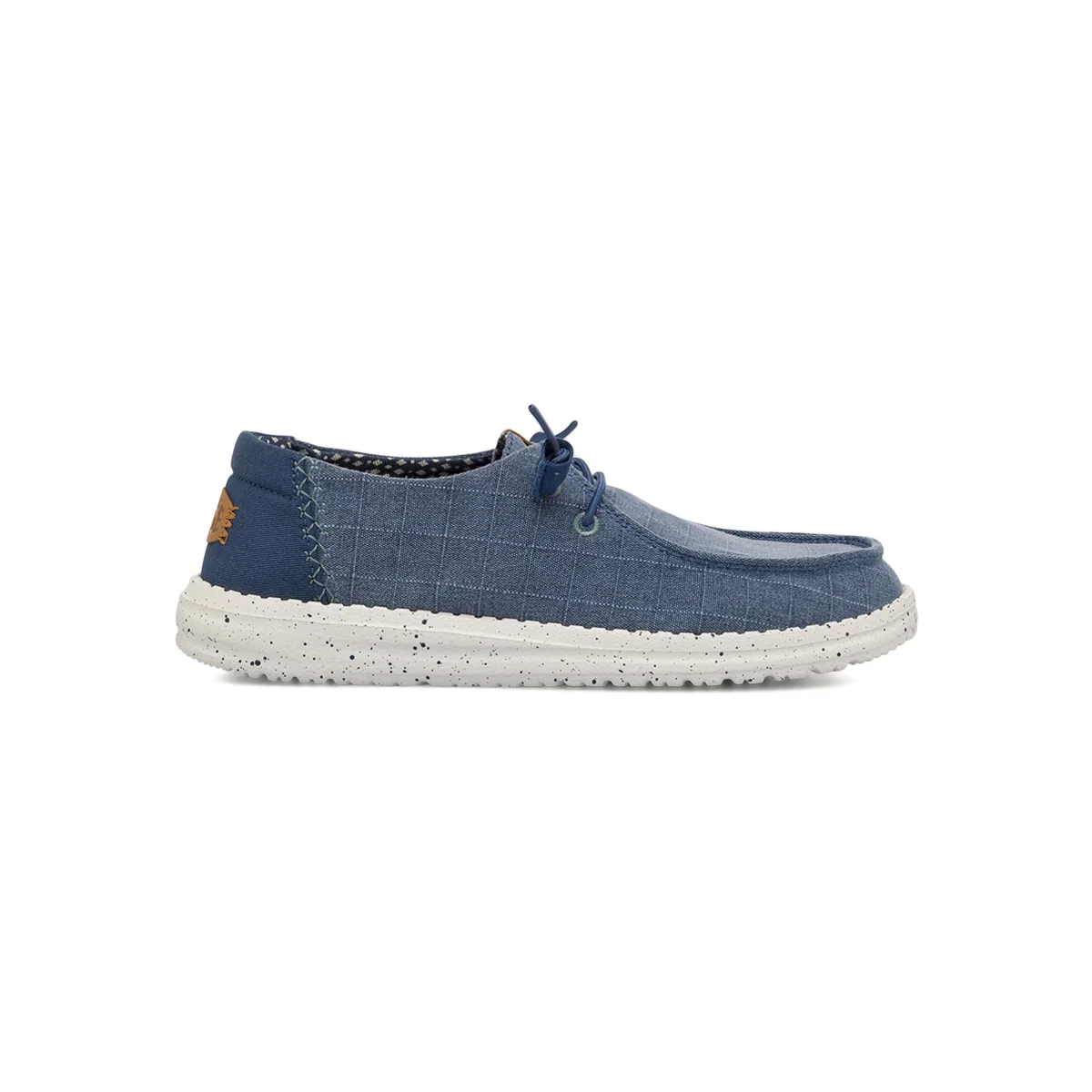 Sneakers casual blu da Donna in tela effetto denim Heydude Wendy