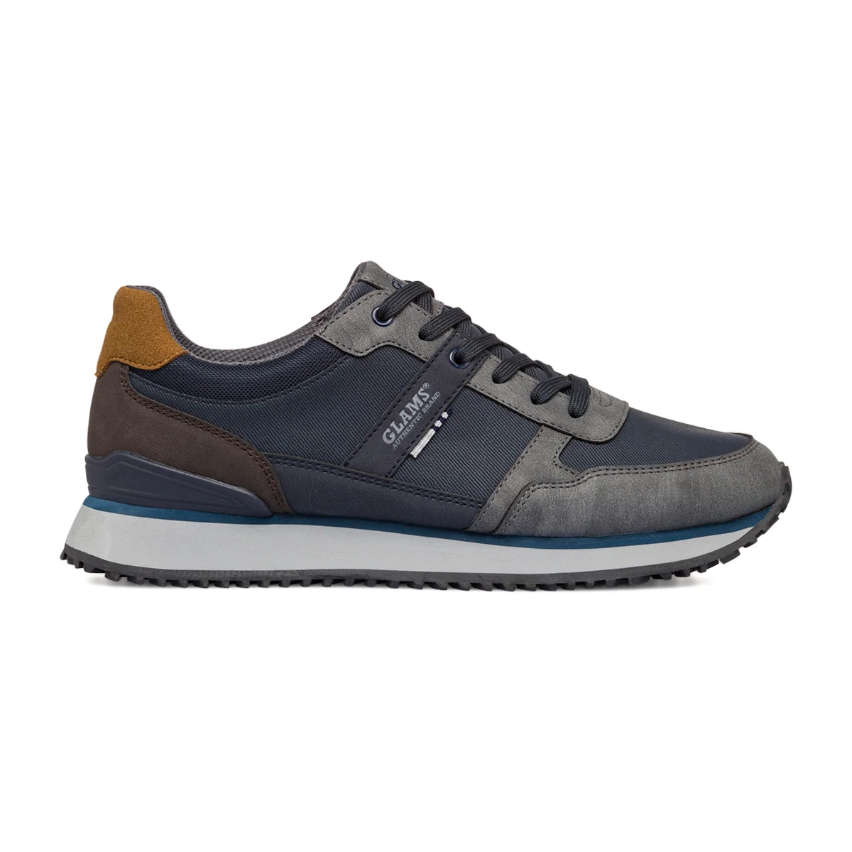 Sneakers casual blu e grigie da uomo Glams