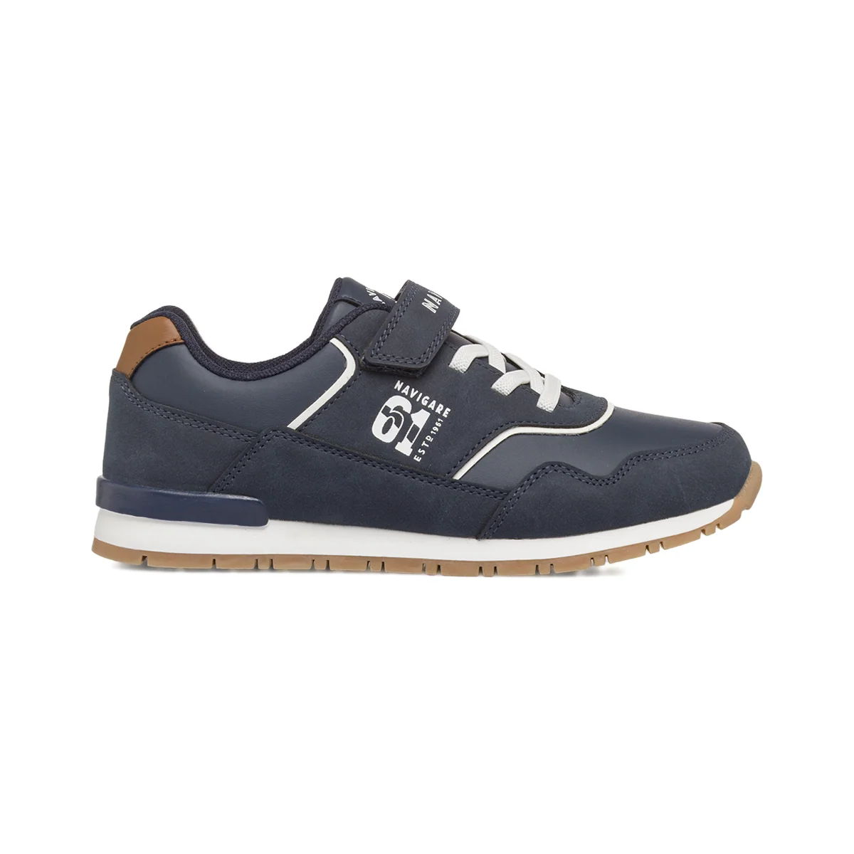 Sneakers Casual con strappo e dettagli bianchi Navigare