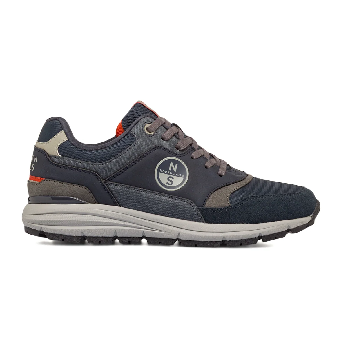 Sneakers casual da Uomo blu con inserti scamosciati North Sails