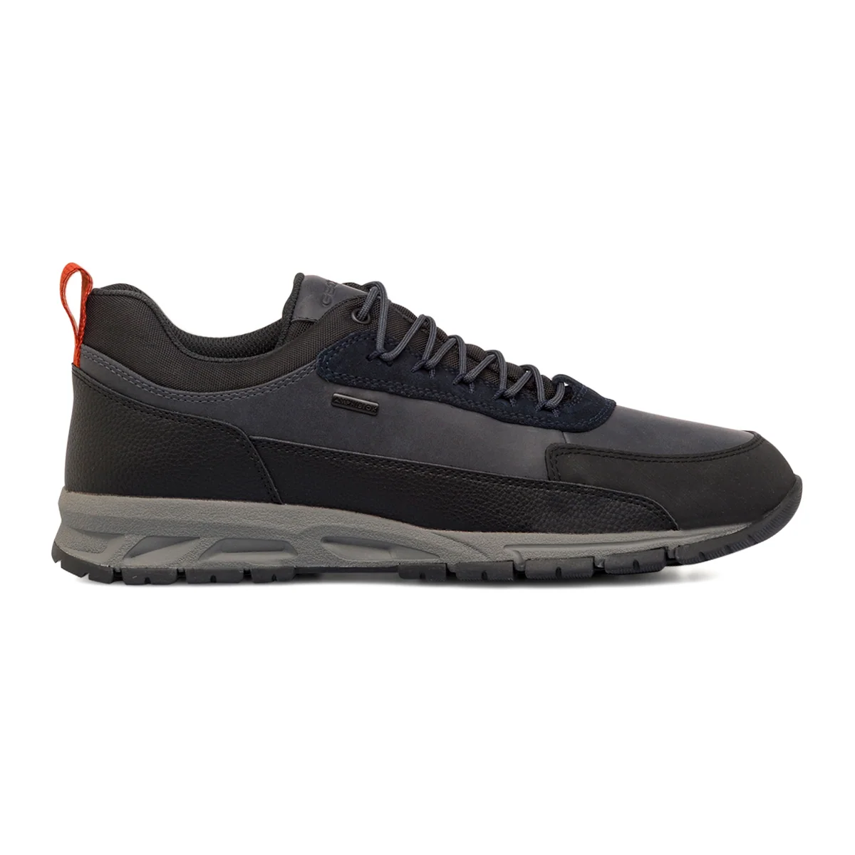 Sneakers casual da uomo blu navy con dettagli effetto scamosciato Geox