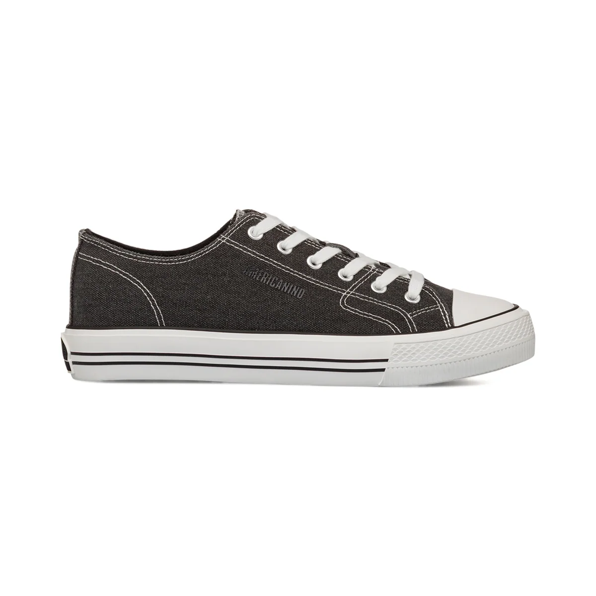 Sneakers casual nere in tessuto da Uomo Americanino