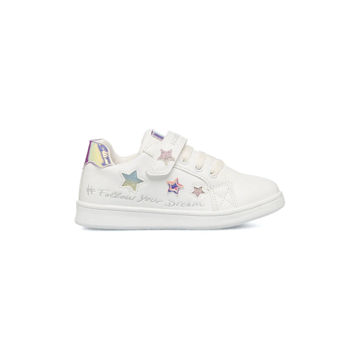 Sneakers da bambina bianche con dettaglio laminato Lumberjack Lilli