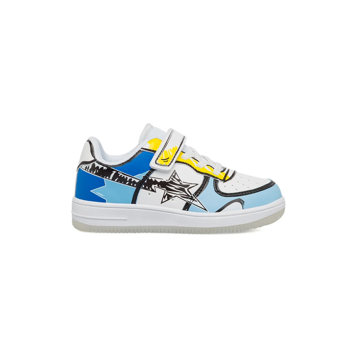 Sneakers da bambino blu con dettagli colorati Space Boy