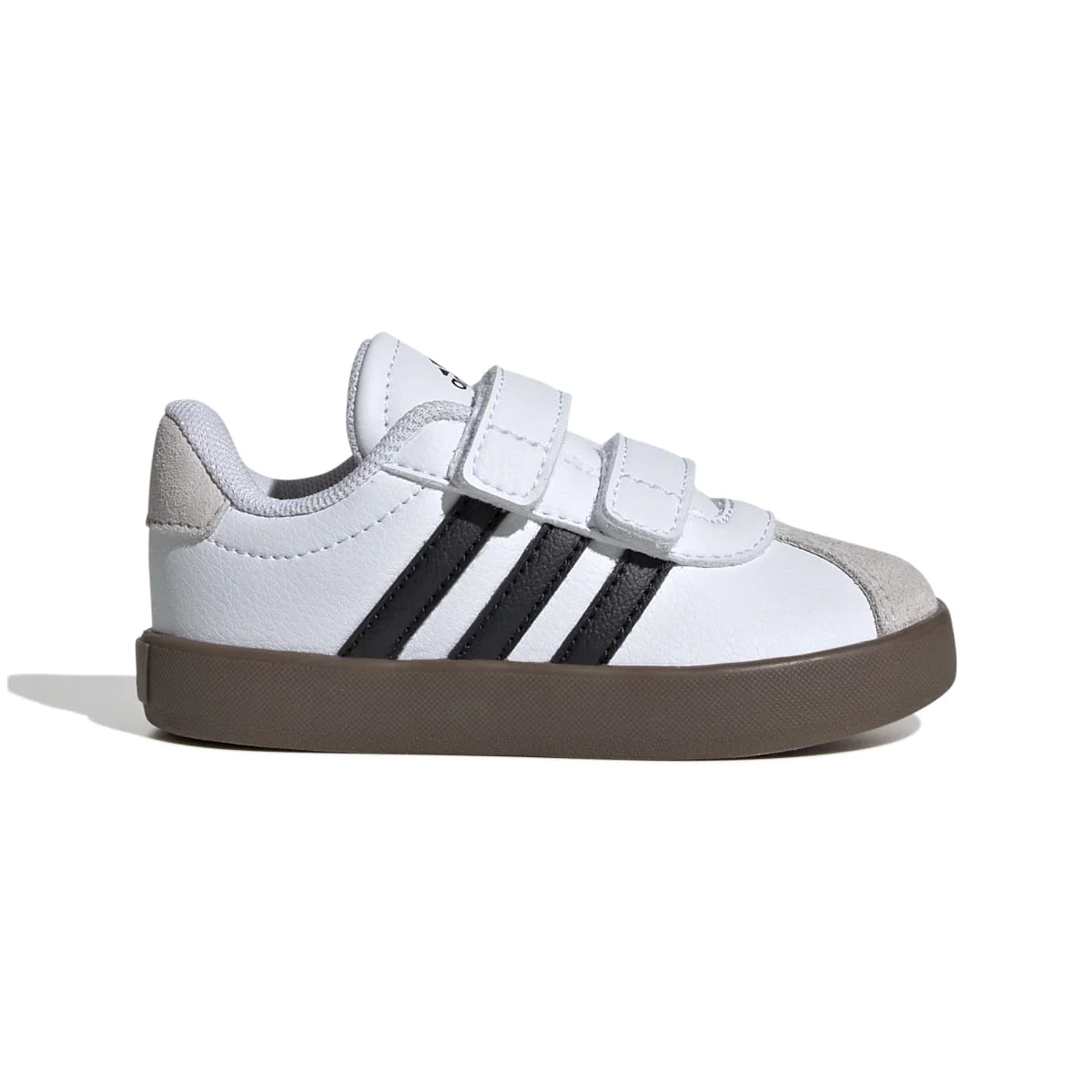 Sneakers da bambino primi passi bianche e blu con logo adidas VL Court 3.0