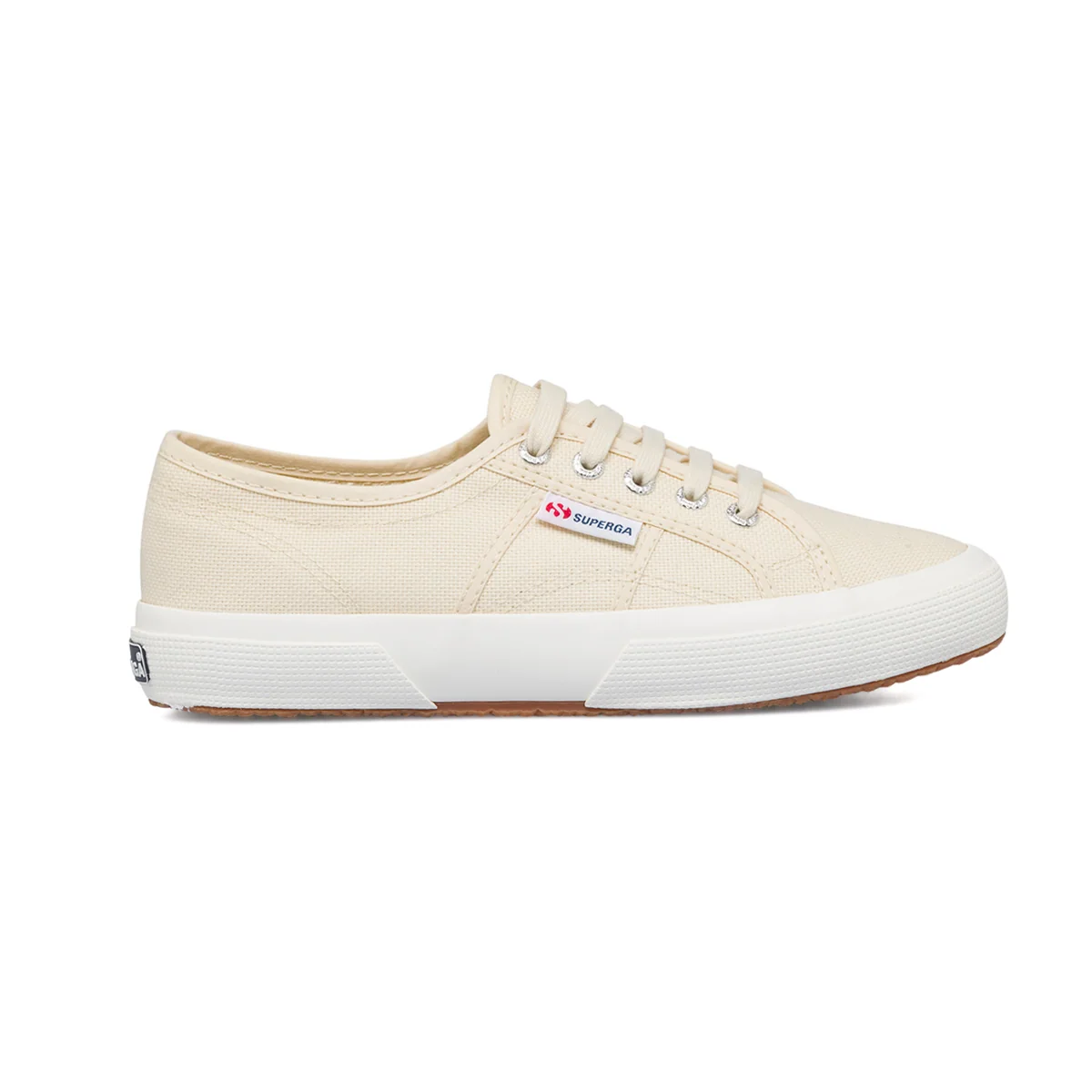 Sneakers da donna beige in canvas Superga 2750 Cotu Classic