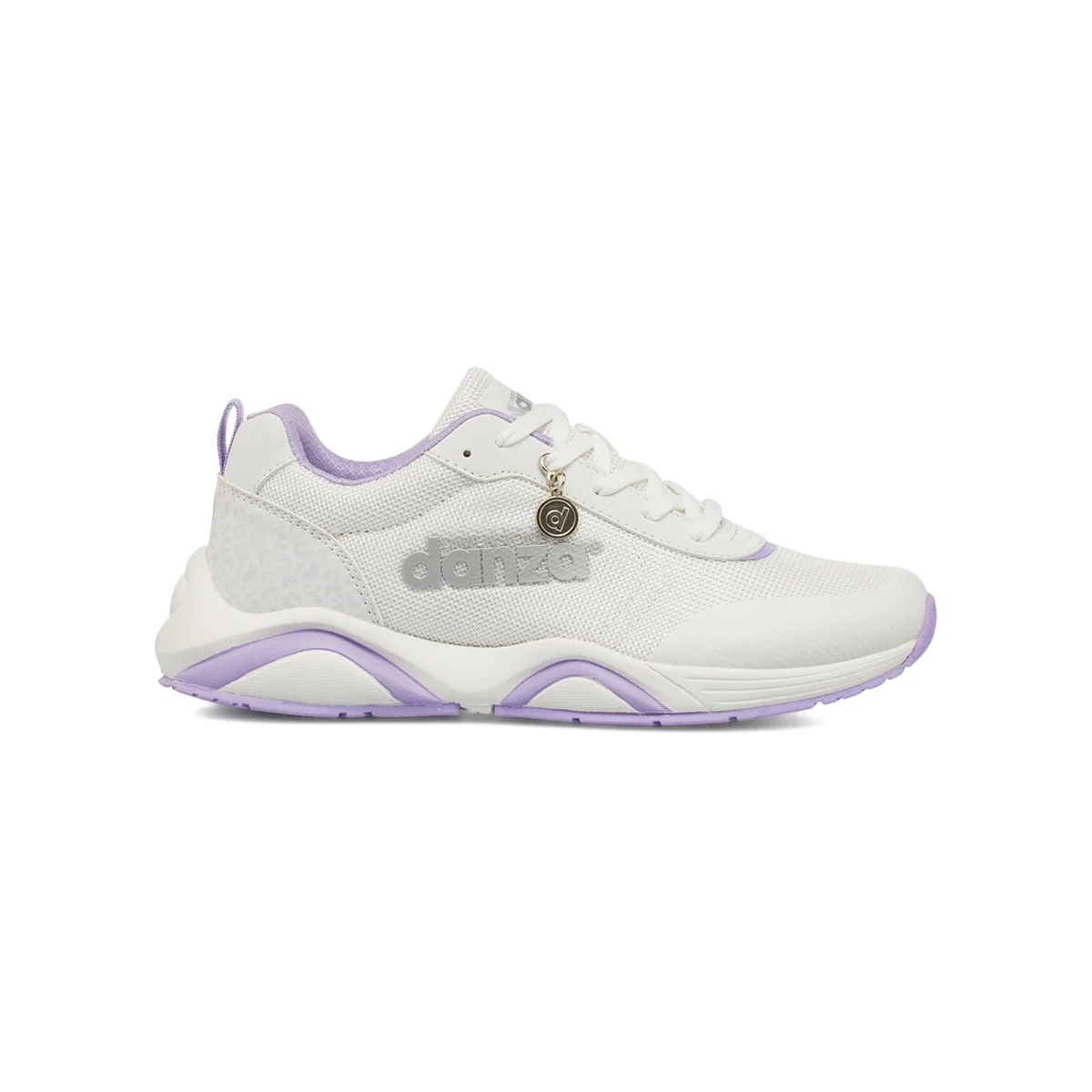 Sneakers da donna bianche con dettagli lilla Dimensione Danza