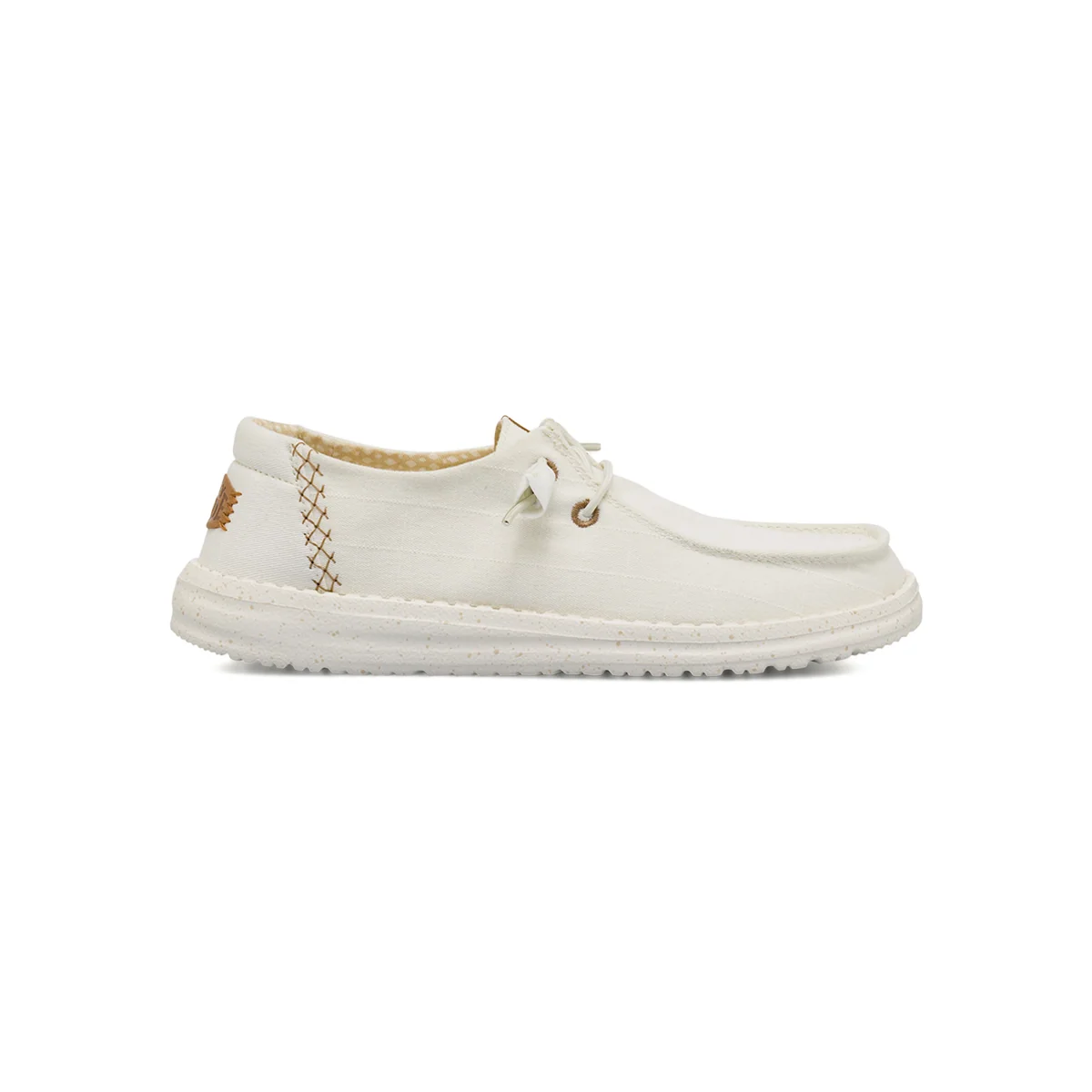 Sneakers da Donna bianche in tela con suola leggera Heydude Wendy