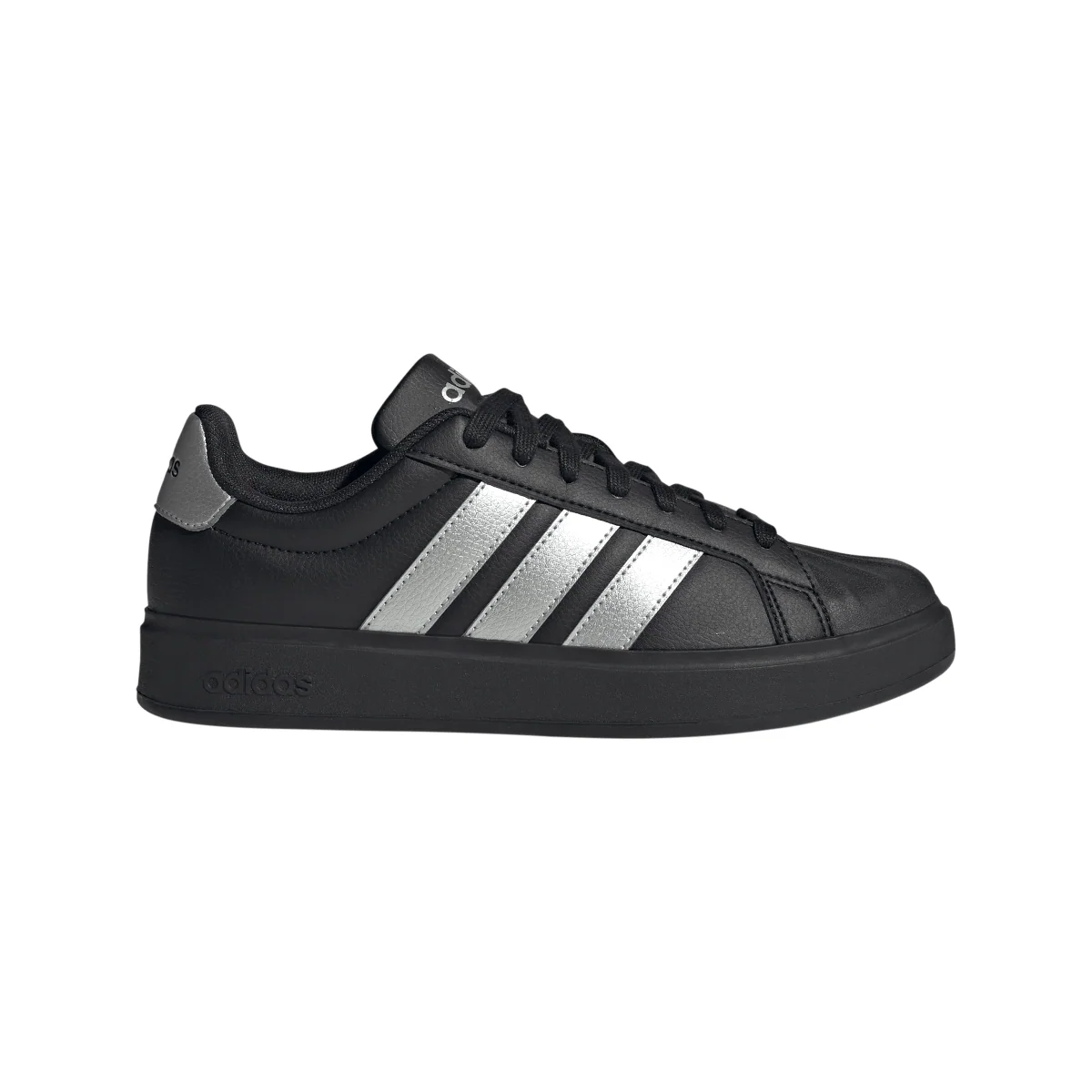 Sneakers da Donna nere con strisce laterali argento adidas STREETTALK