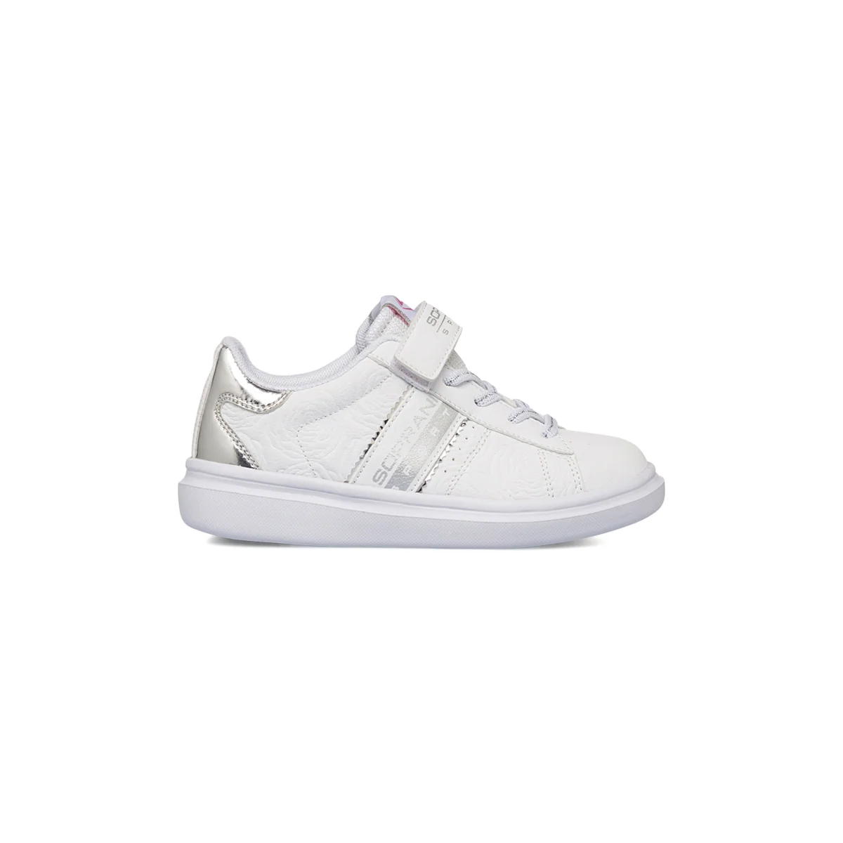 Sneakers da ragazza bianche con dettagli laminati Soprani Sport