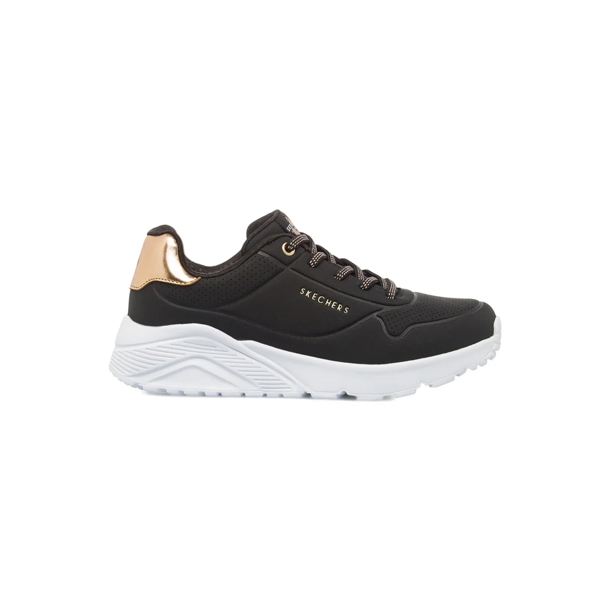 Sneakers da Ragazza nere con suola alta street Skechers