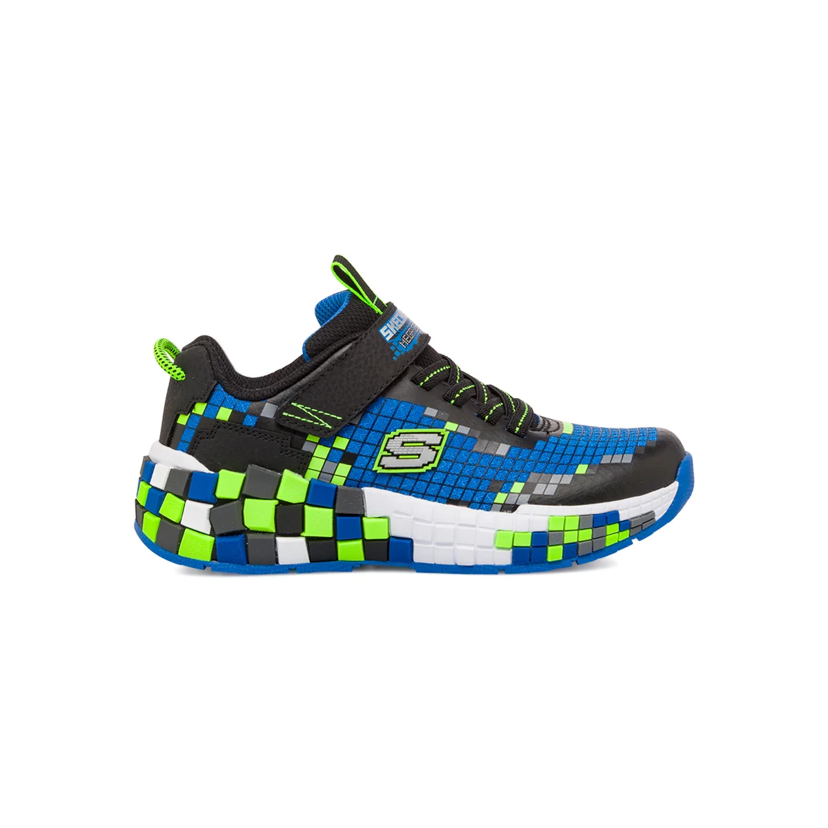 Sneakers da ragazzo blu con dettagli in gomma Skechers Mega Craft