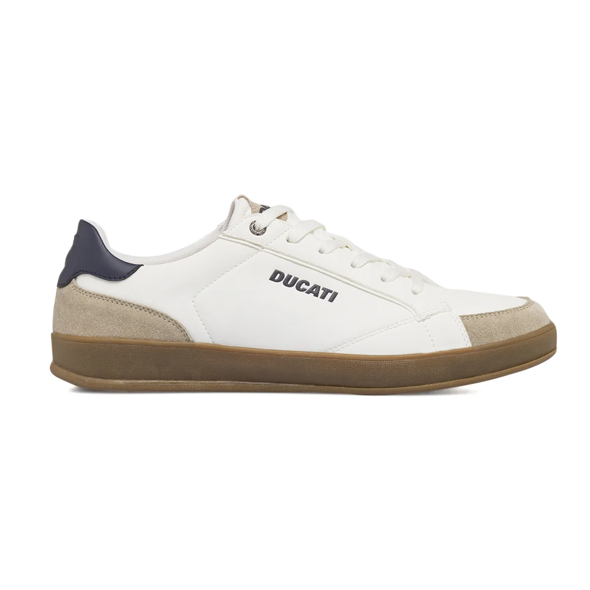 Sneakers da Uomo bianche con dettagli effetto scamosciato Ducati