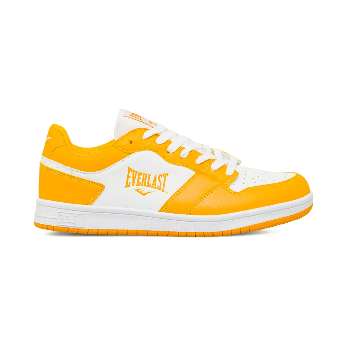 Sneakers da uomo bianche e gialle con logo Everlast