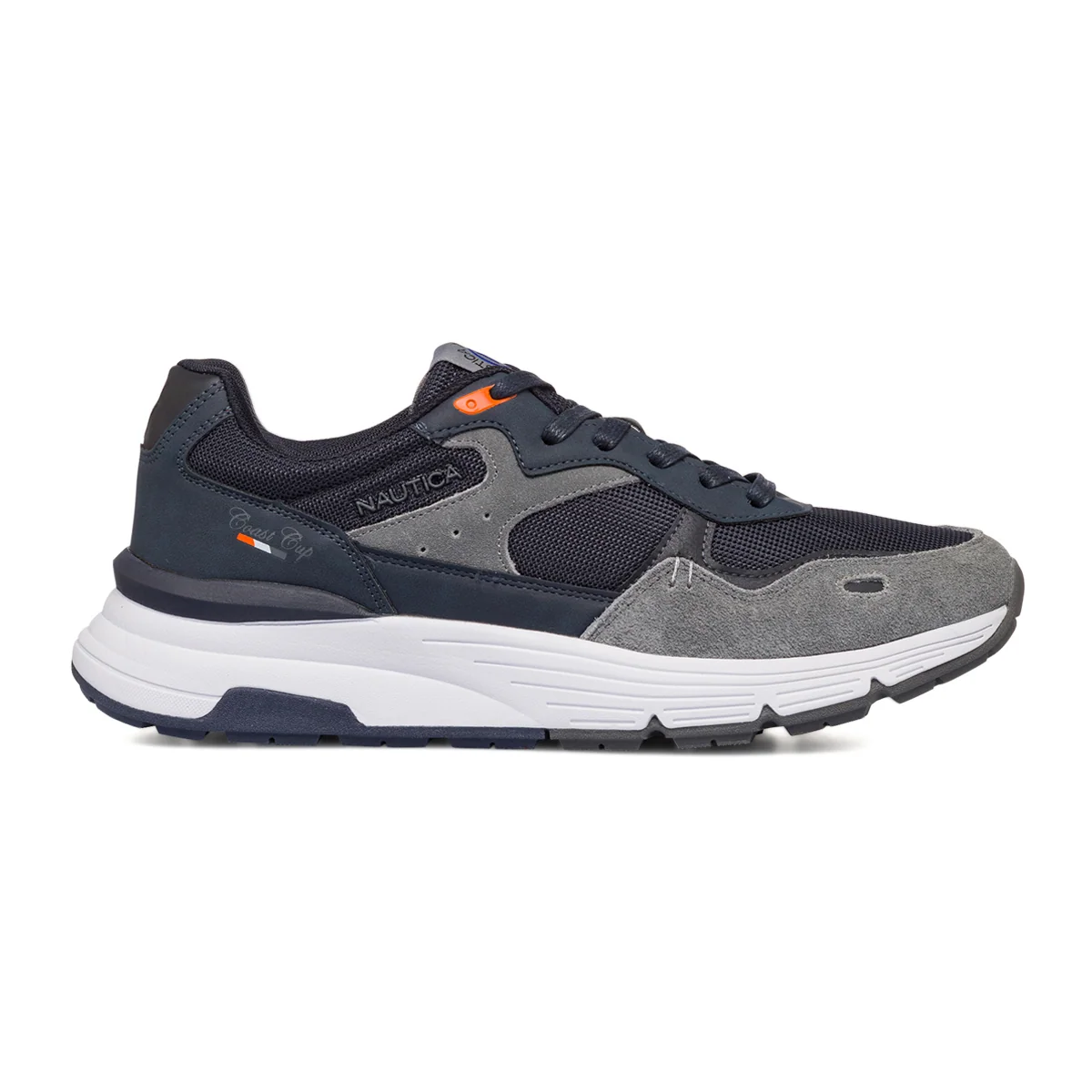 Sneakers da uomo blu con dettagli grigi Nautica