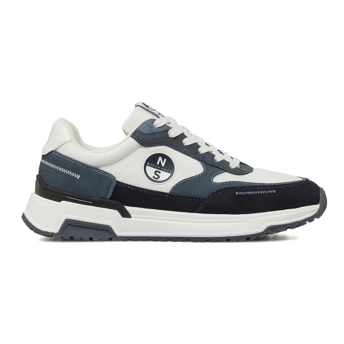 Sneakers da uomo blu con inserti in mesh e logo laterale  North Sails