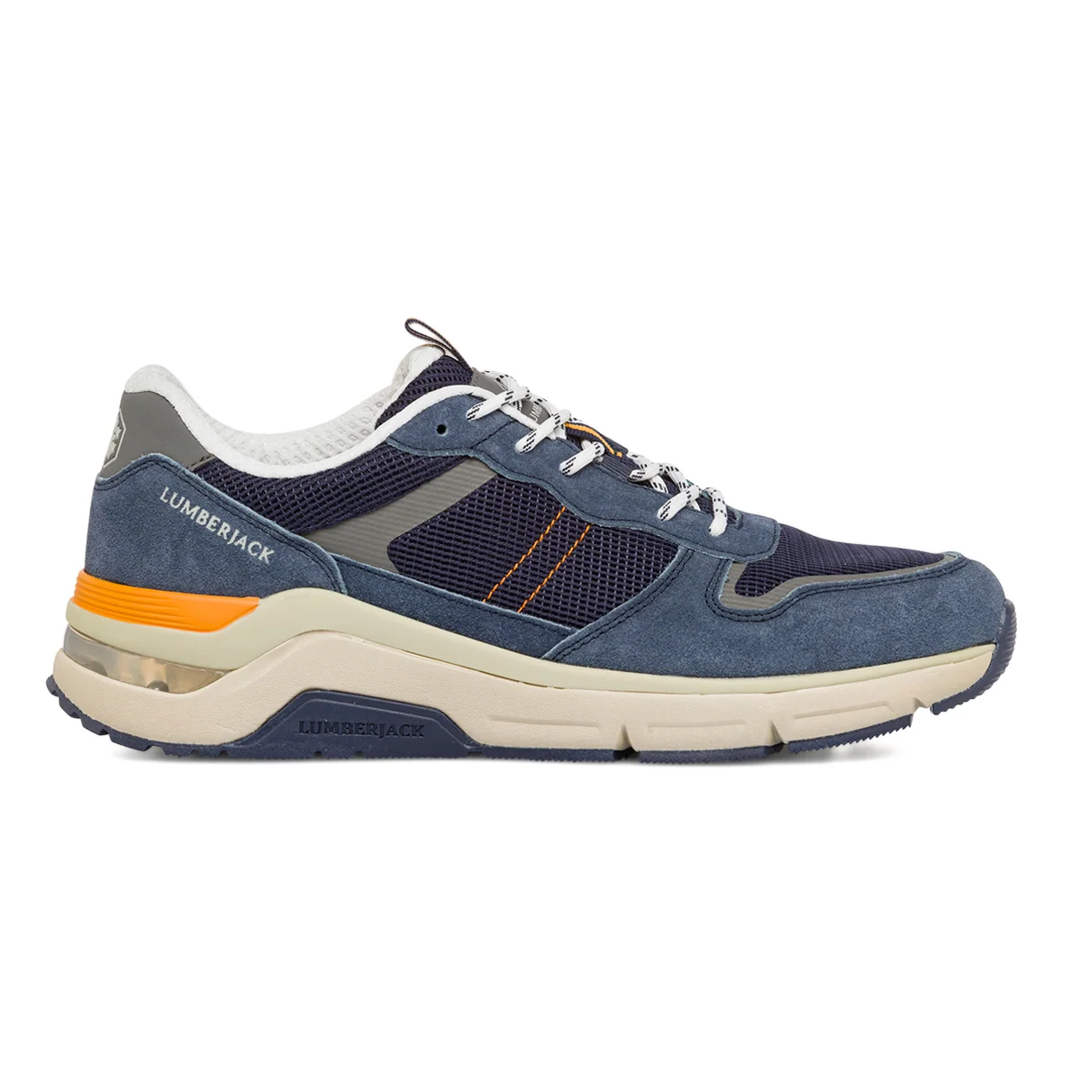 Sneakers da uomo blu con suola ad aria Lumberjack Roland