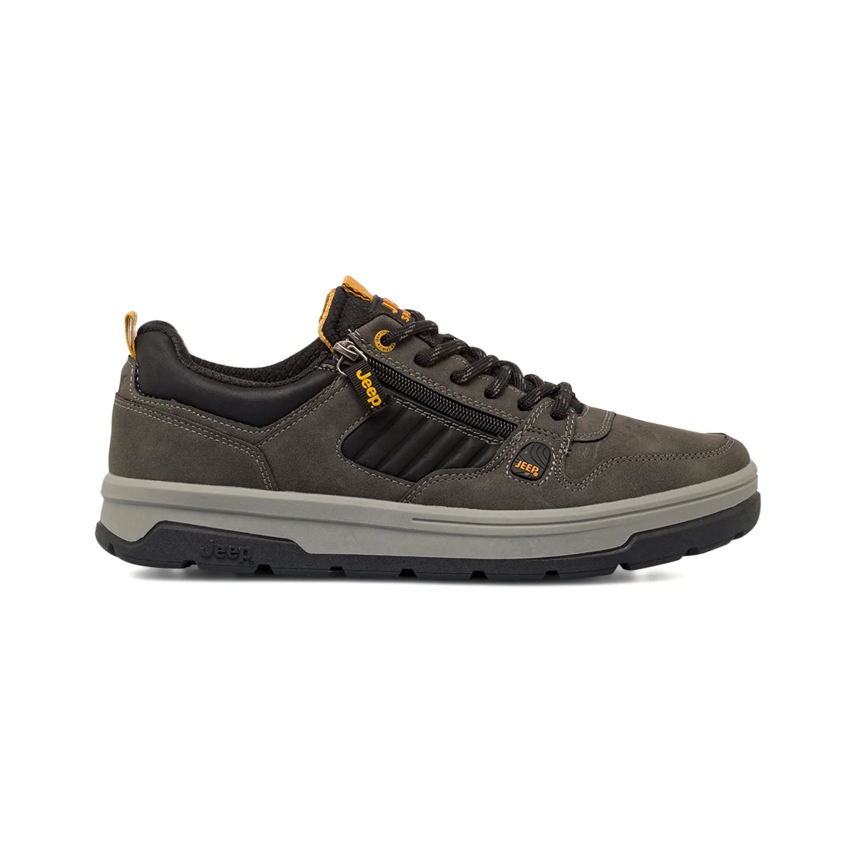 Sneakers da Uomo Grigie con Dettagli Neri Jeep Spirit