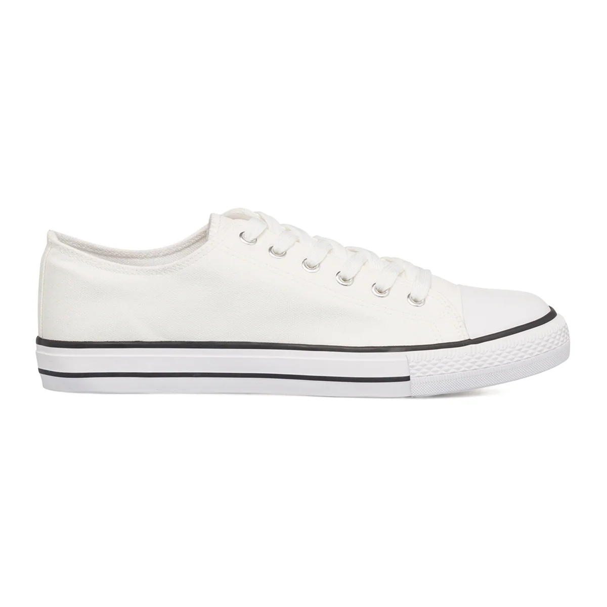 Sneakers da uomo in tessuto bianche con sottopiede soft memory Jog