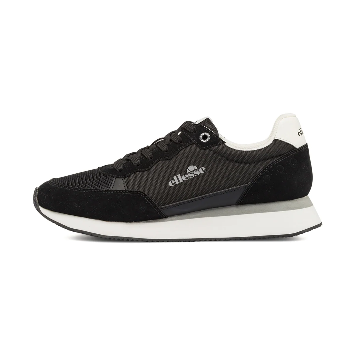 Sneakers da Uomo nere in mesh con dettagli effetto scamosciato Ellesse