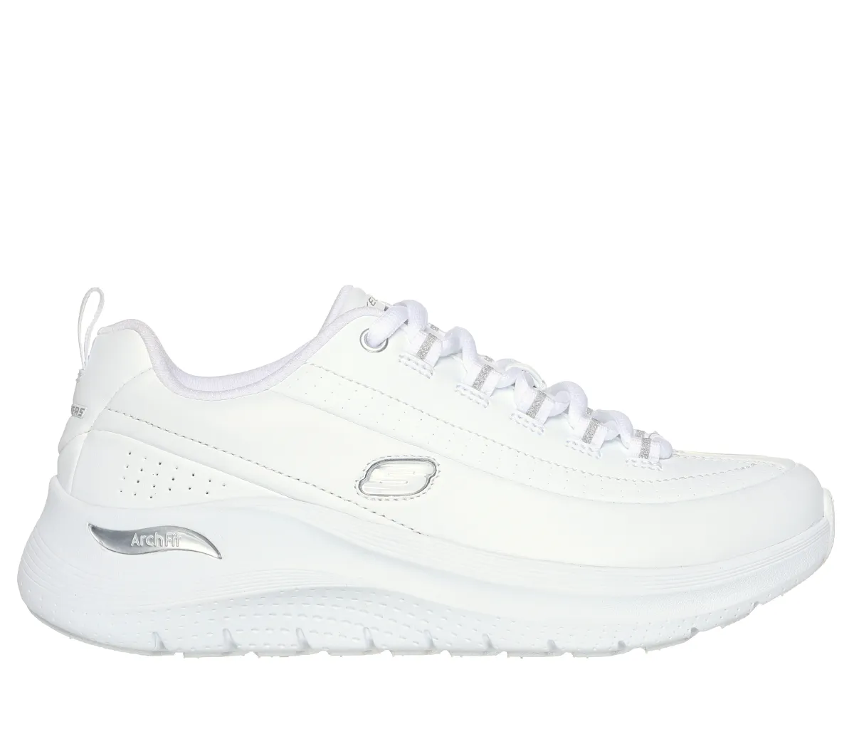 Sneakers donna bianche Skechers Arch Fit 2.0 con Memory Foam