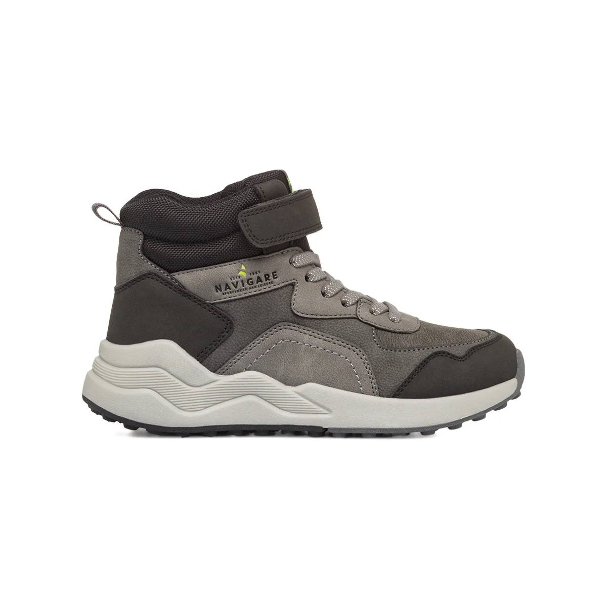 Sneakers Grigie da Bambino effetto scamosciato Navigare