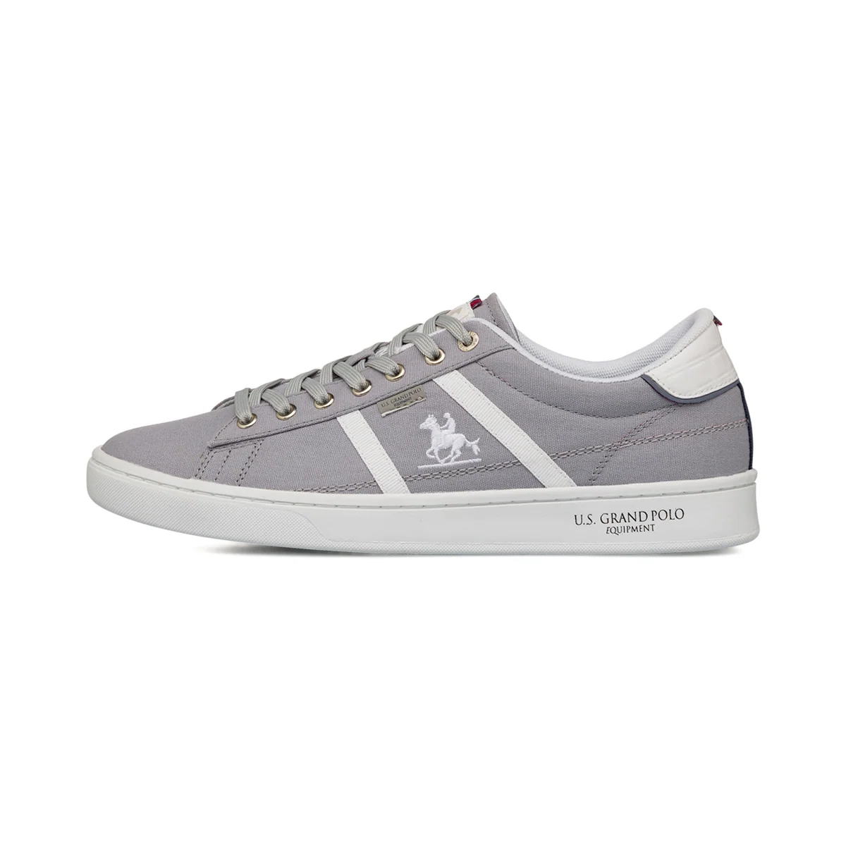 Sneakers Grigie da Uomo con dettagli bianchi e logo U.S. Grand Polo